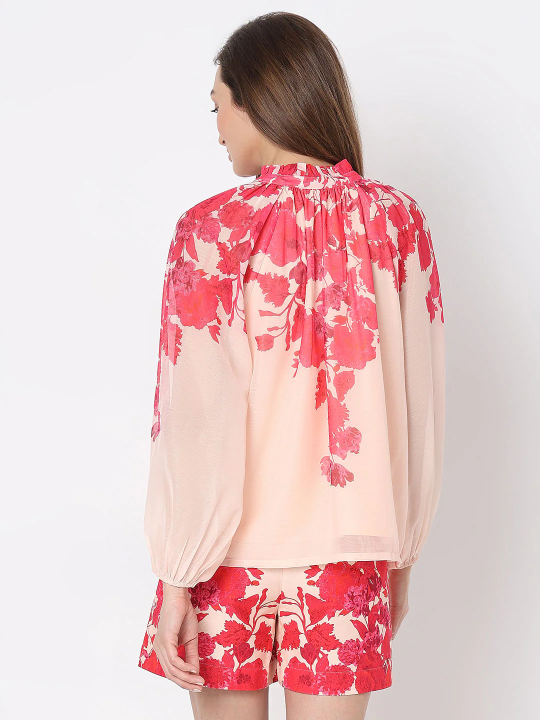 Pink Floral Co-Ord Set Top - Image 4