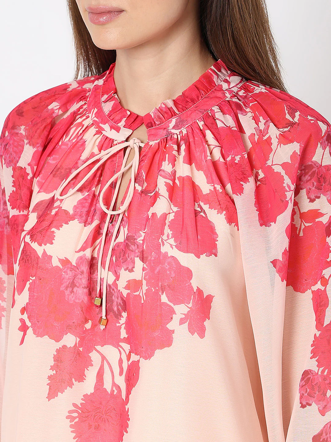 Pink Floral Co-Ord Set Top - Image 8