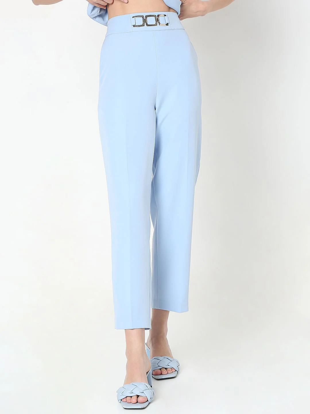 Blue Straight Fit Co-Ord Set Pants - Image 2