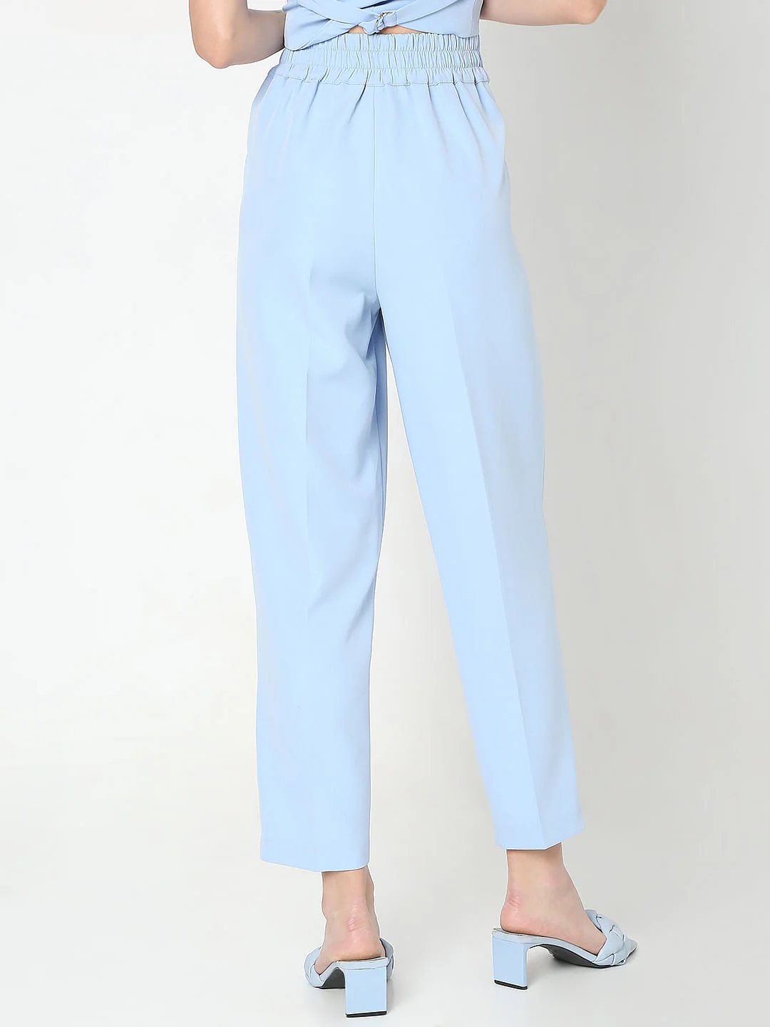 Blue Straight Fit Co-Ord Set Pants - Image 4