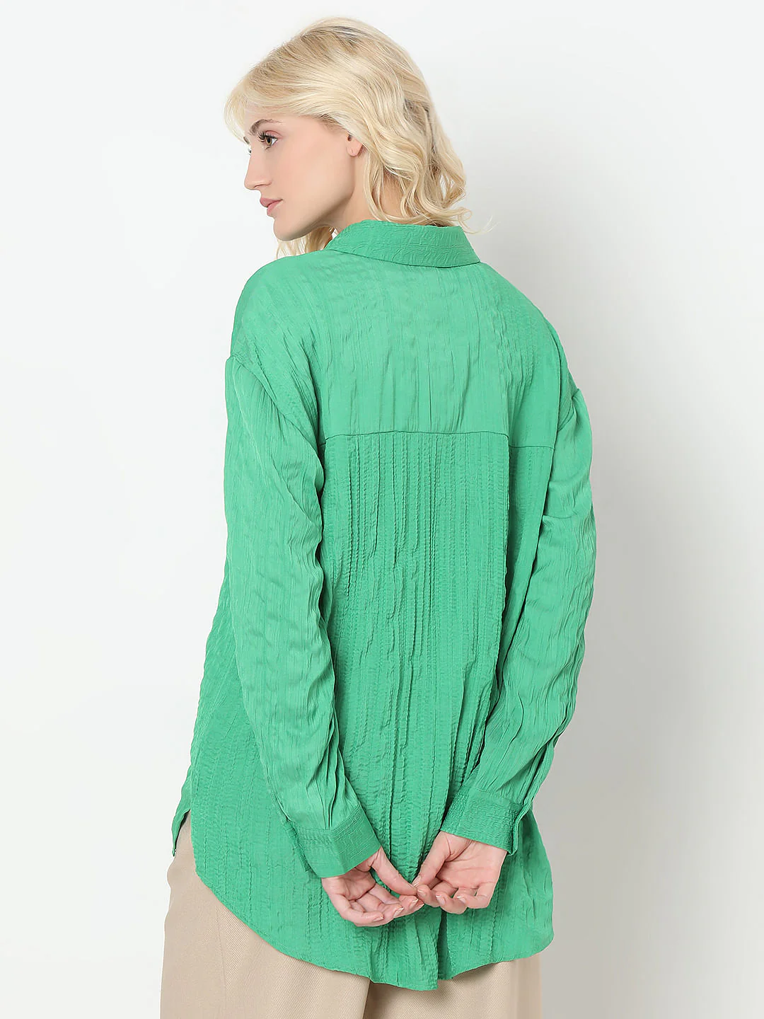 Green Textured Shirt - Image 4