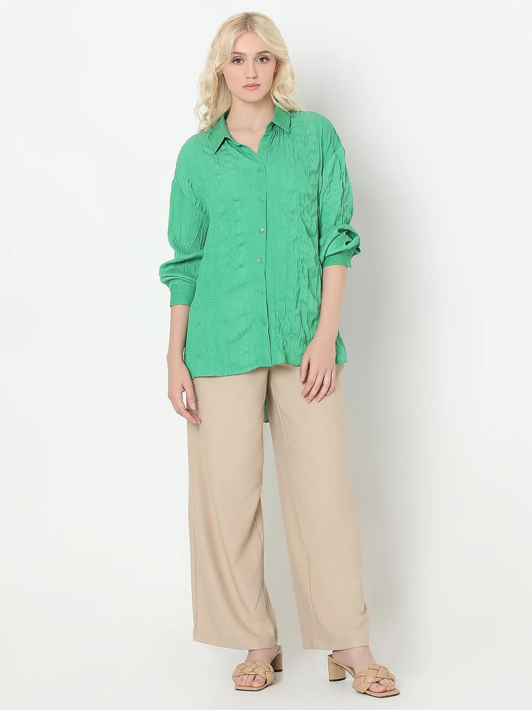 Green Textured Shirt - Image 5