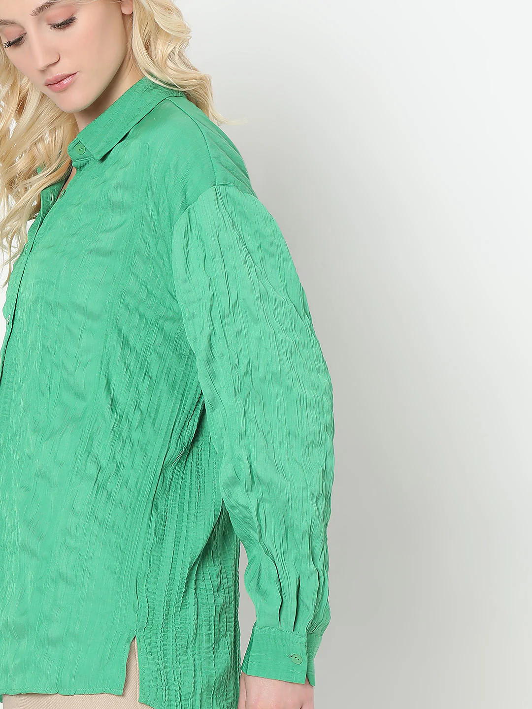 Green Textured Shirt - Image 6