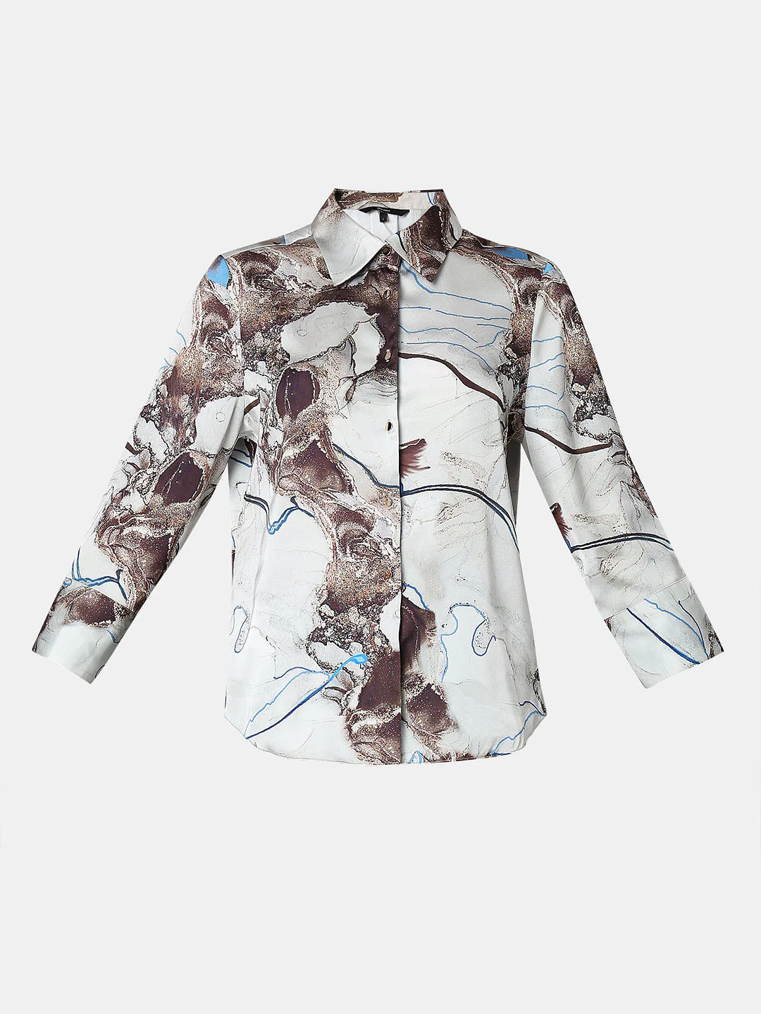 Grey Printed Shirt - Image 7