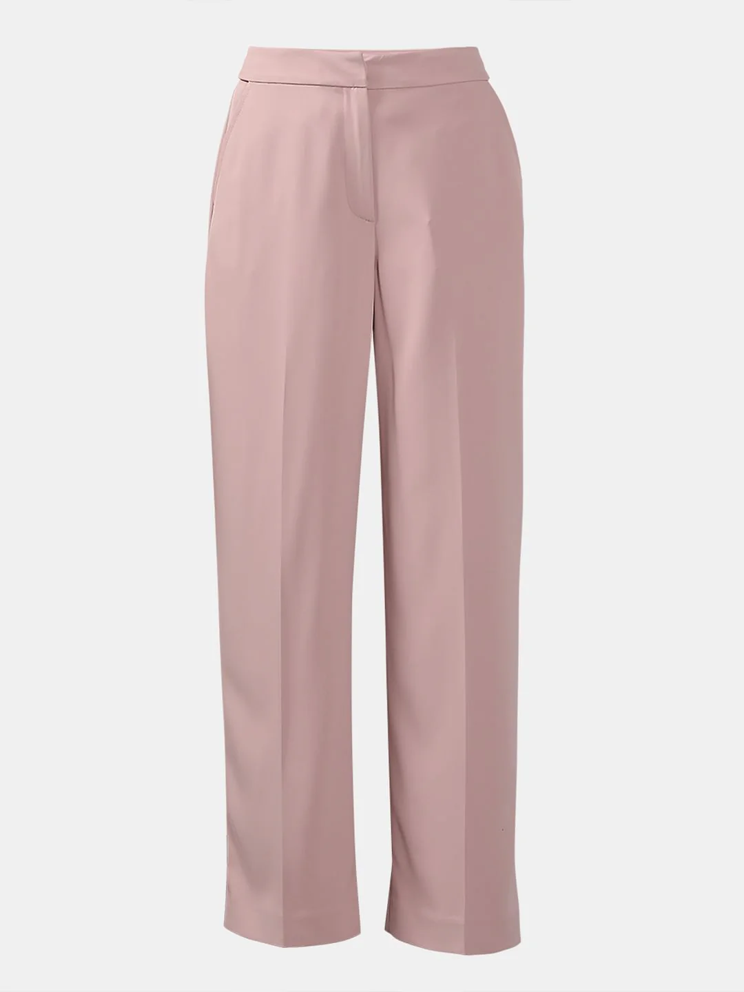 Blush Pink Straight Fit Pants - Image 7