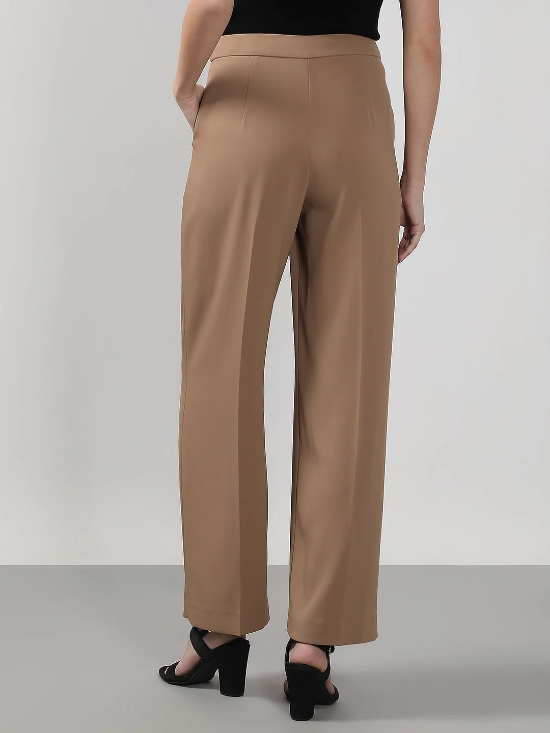 Brown Straight Fit Pants - Image 4