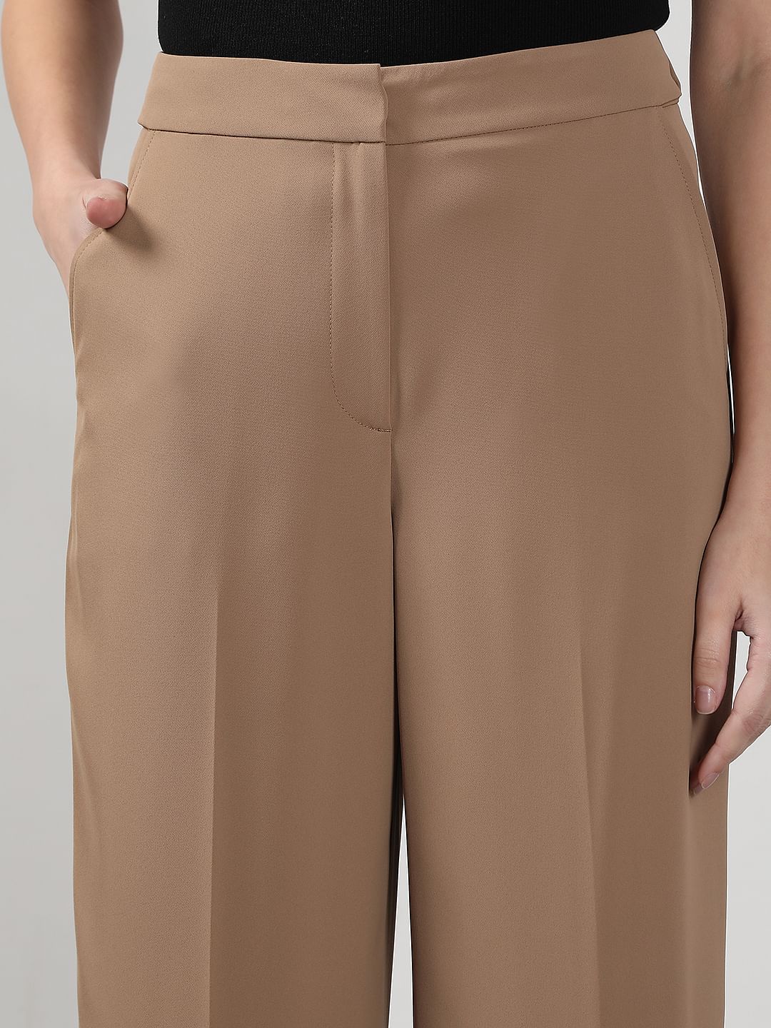 Brown Straight Fit Pants - Image 6