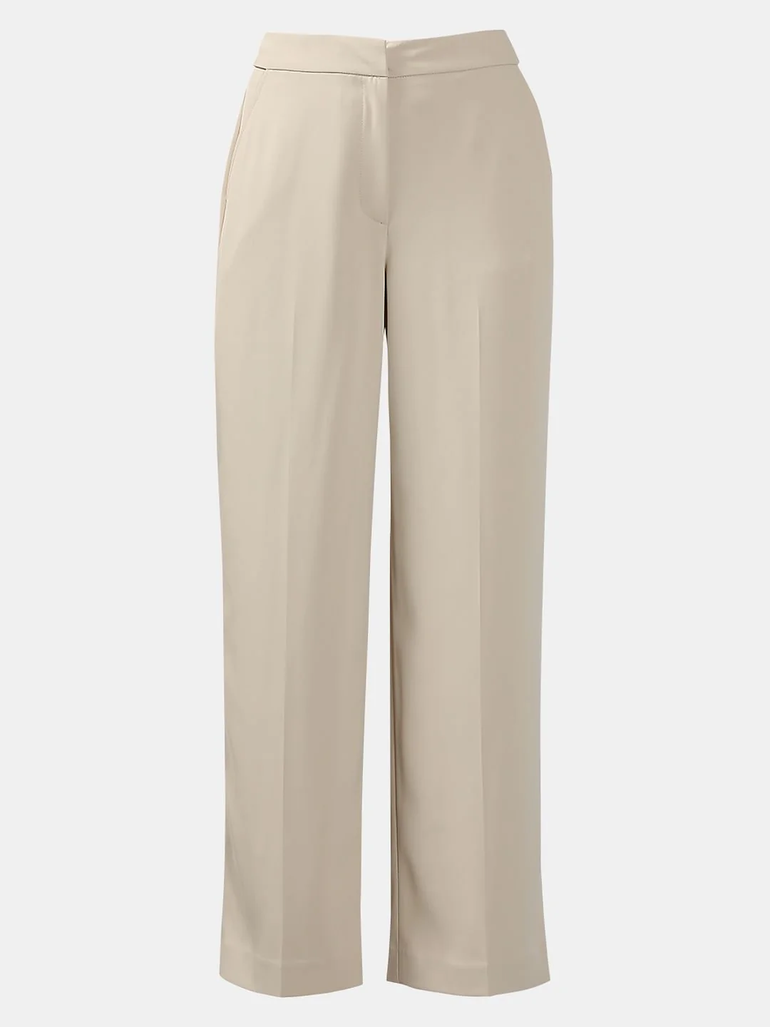 Beige Straight Fit Pants - Image 7