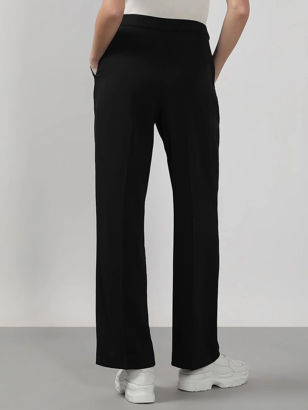 Black Straight Fit Pants - Image 4