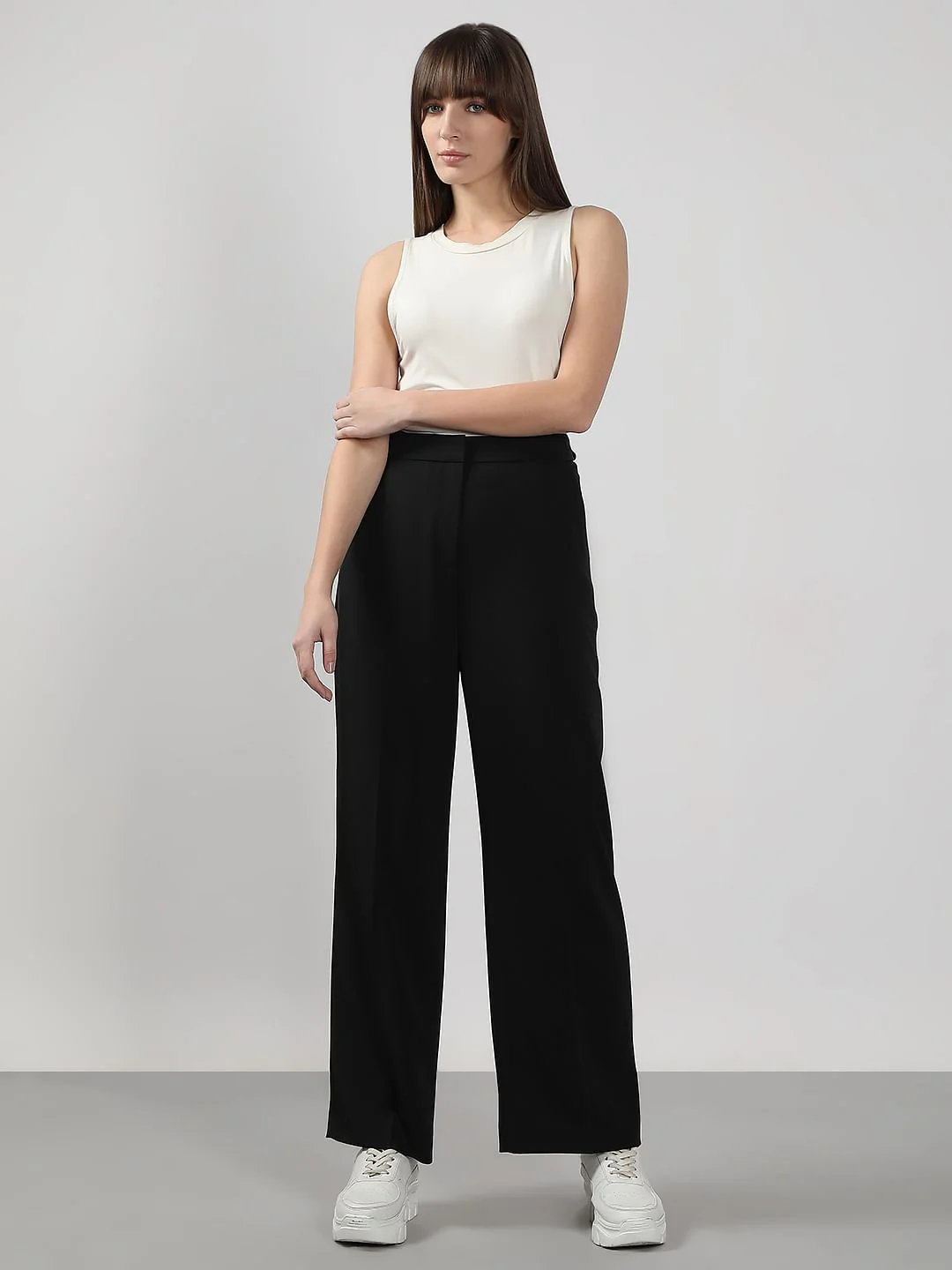 Black Straight Fit Pants - Image 5