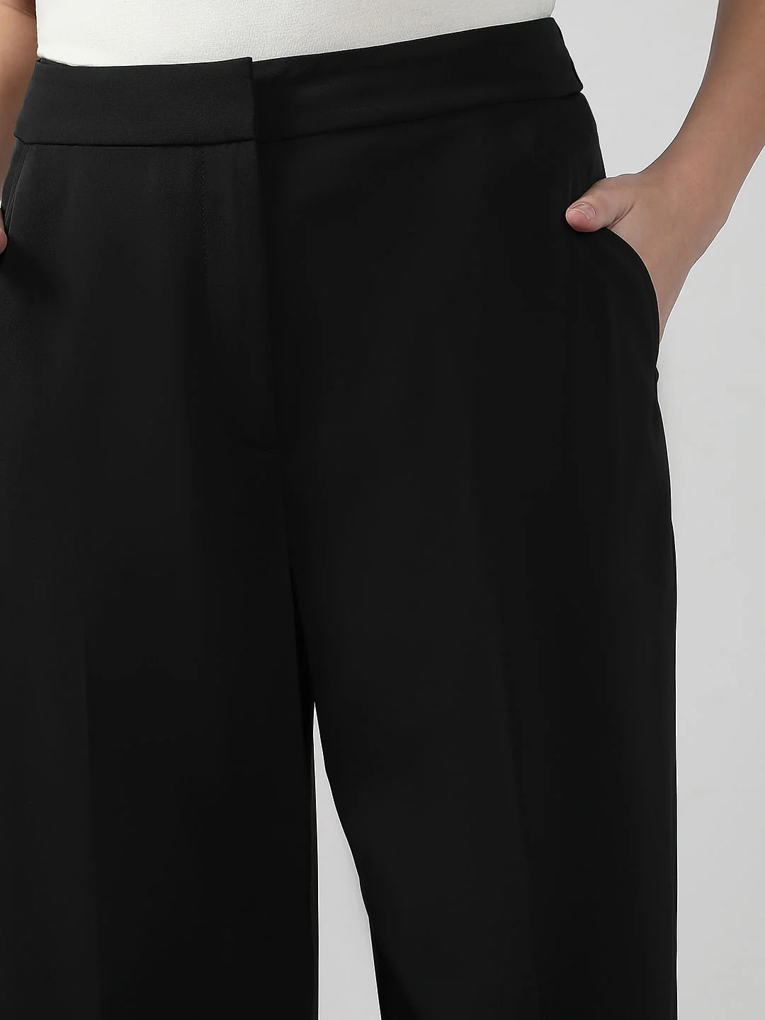 Black Straight Fit Pants - Image 6