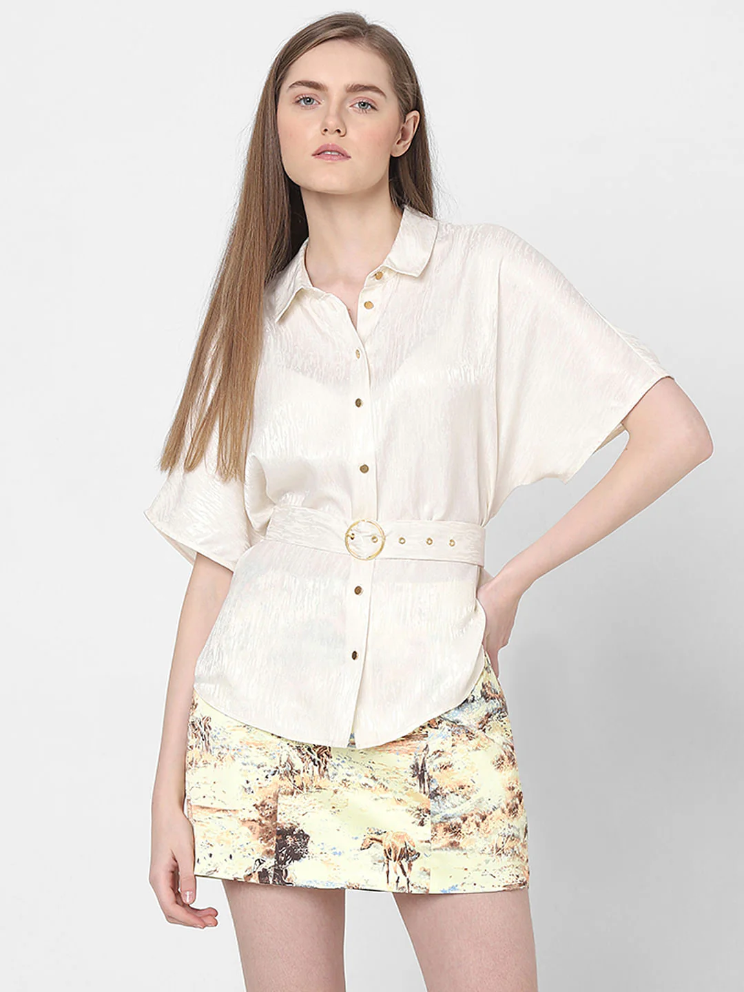 Off-White Textured Shirt - Image 2
