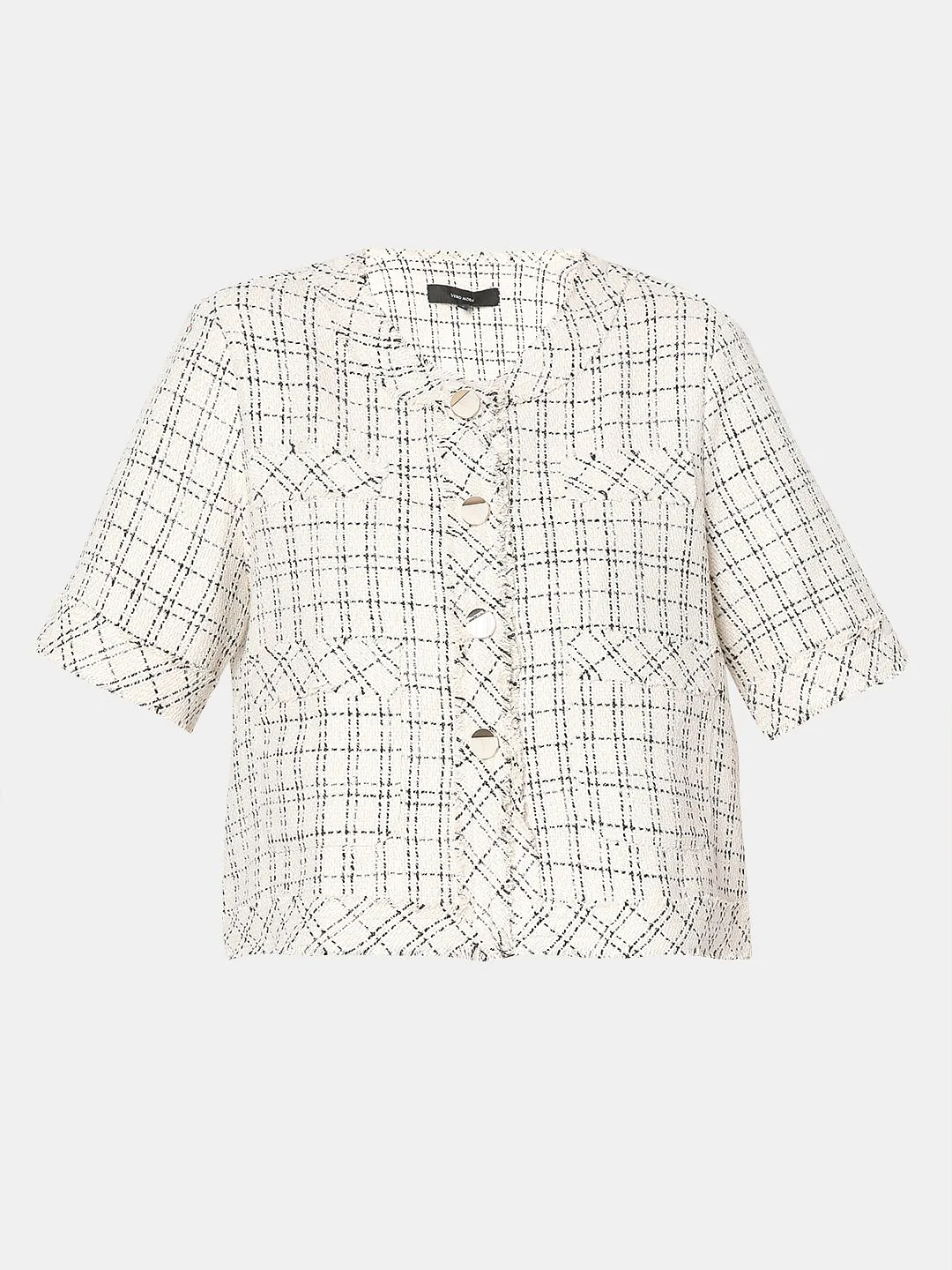 Off-White Check Co-Ord Set Jacket - Image 7