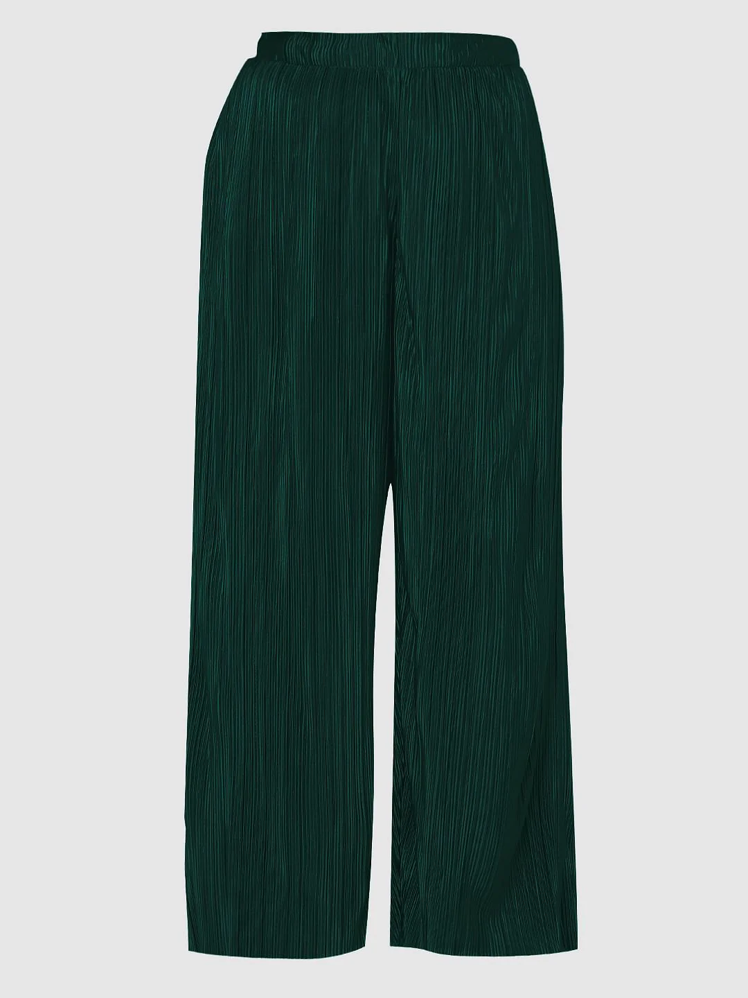 Curve Dark Green High Rise Co-Ord Set Pants - Image 7