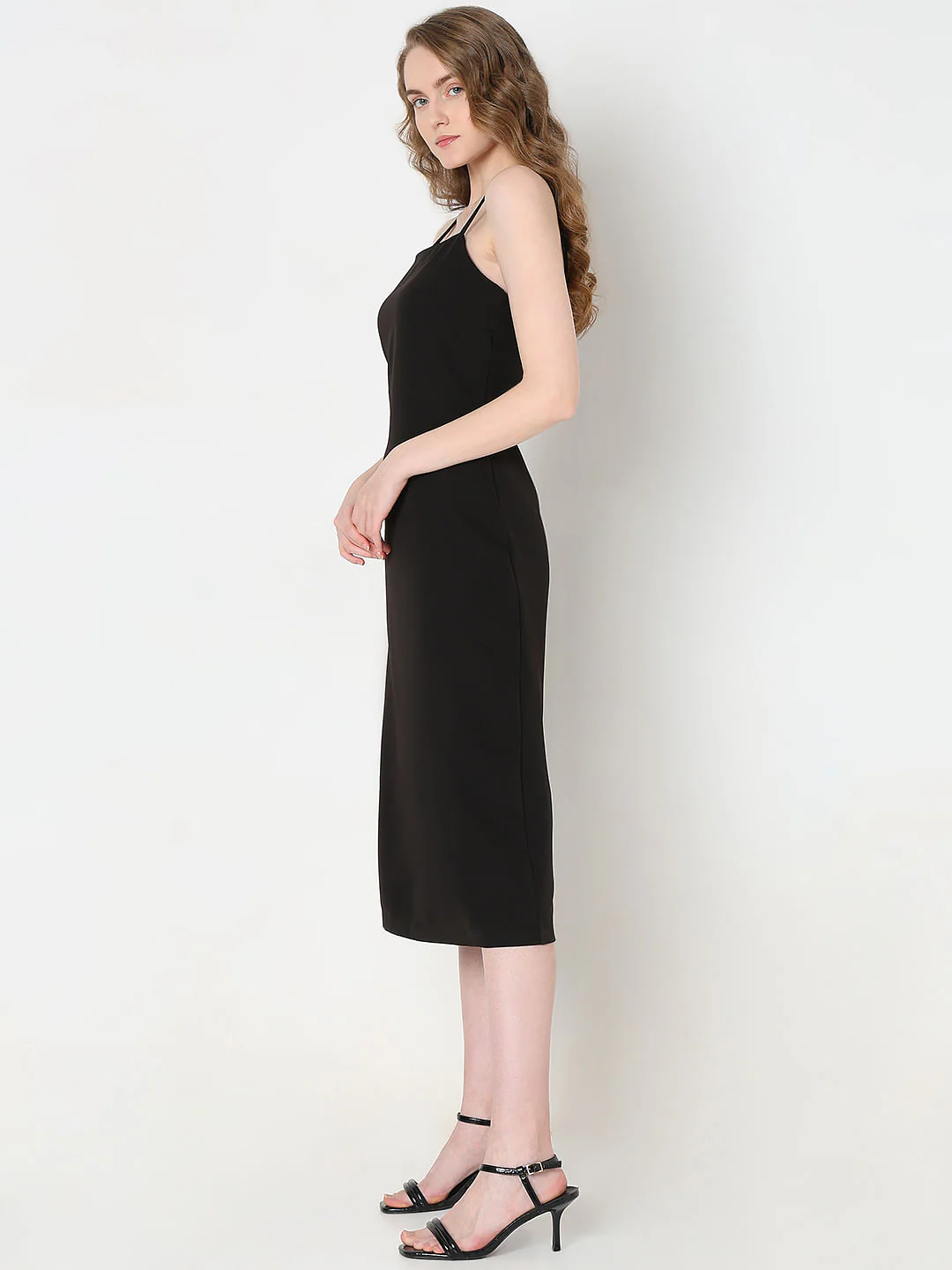 Black Midi Dress - Image 3