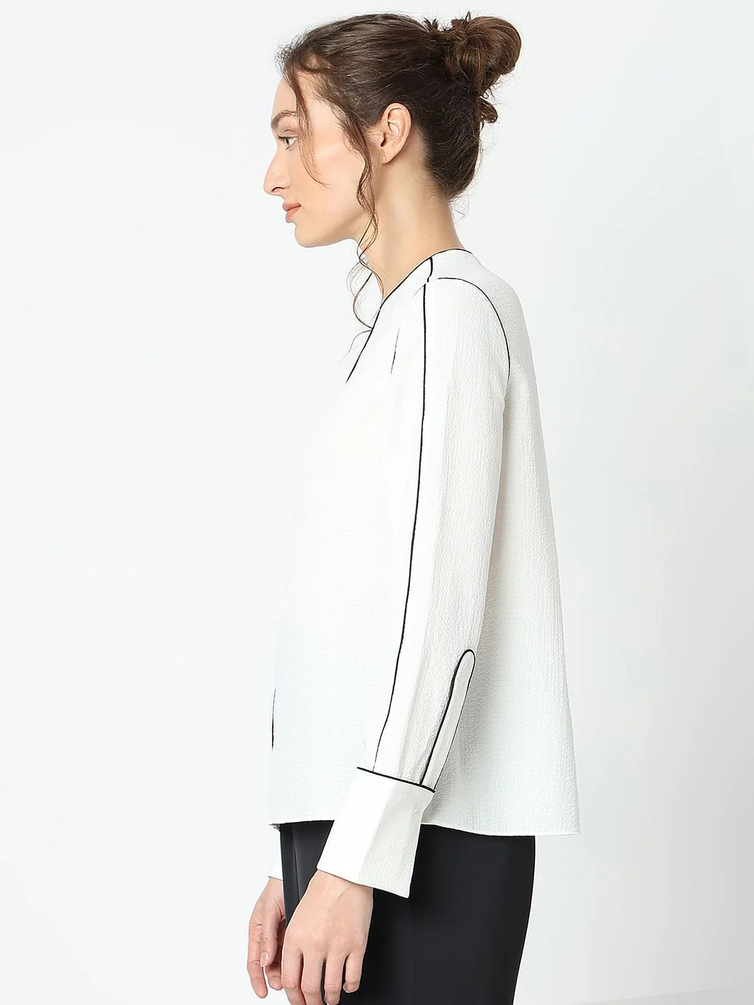 White Full Sleeves Top - Image 3