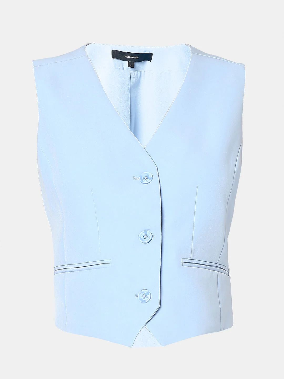 Blue Co-Ord Set Waistcoat - Image 7
