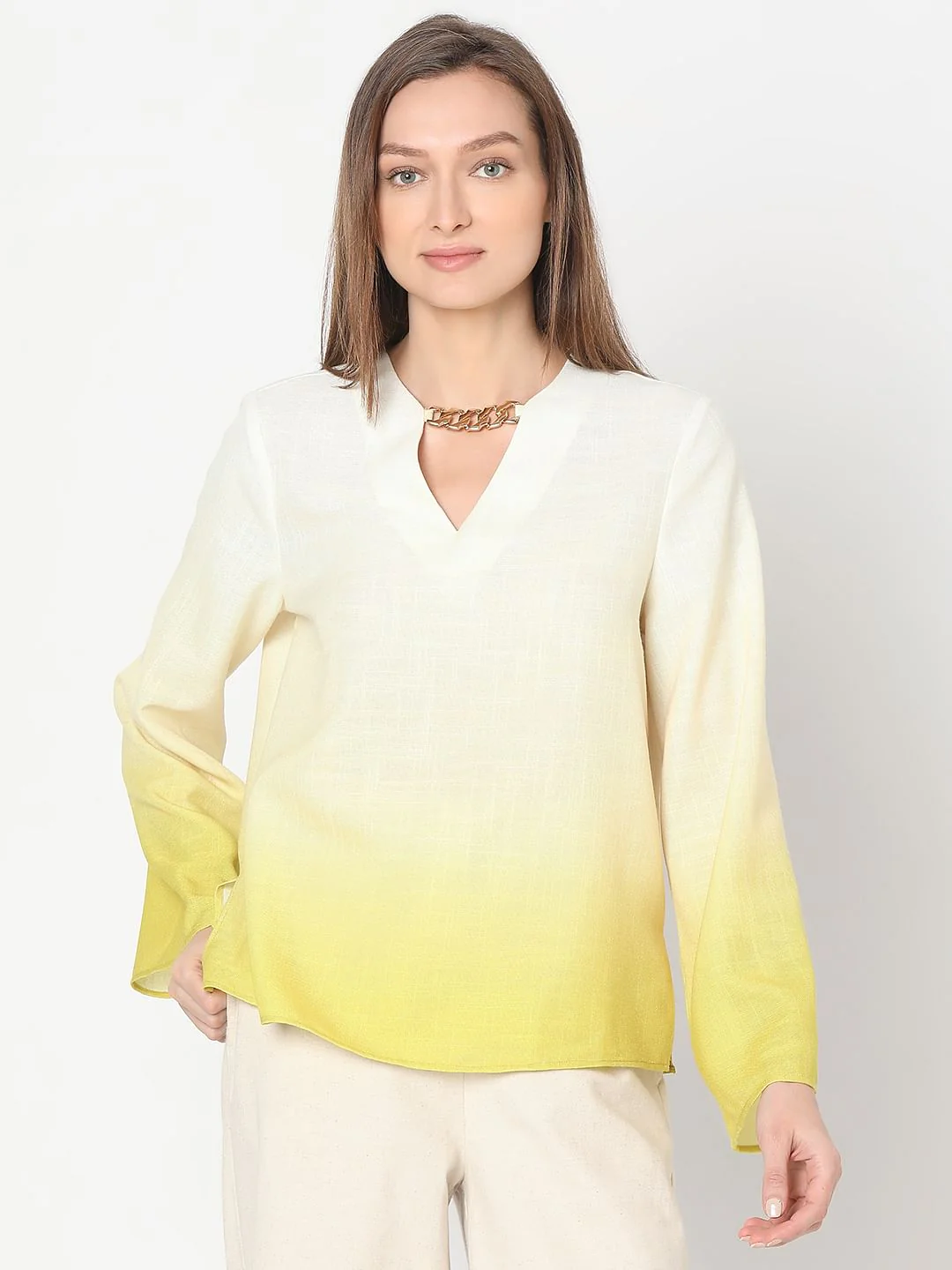 Yellow Ombre Top - Image 2