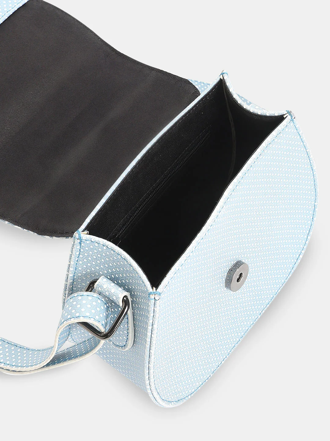 Light Blue Printed Sling Bag - Image 4