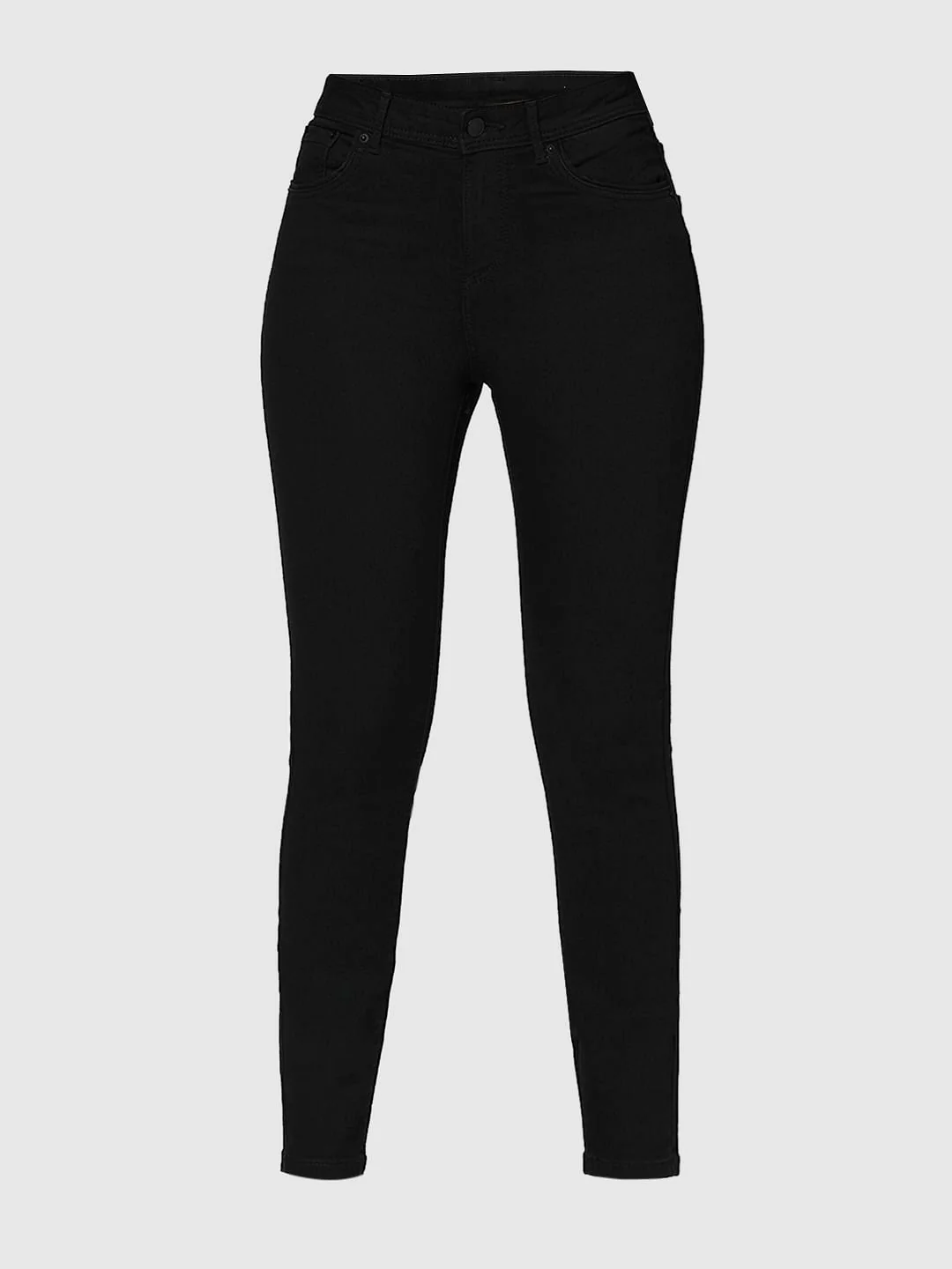 I.Scenery By Vero Moda Black Mid Rise Wendy Skinny Fit Jeans - Image 7