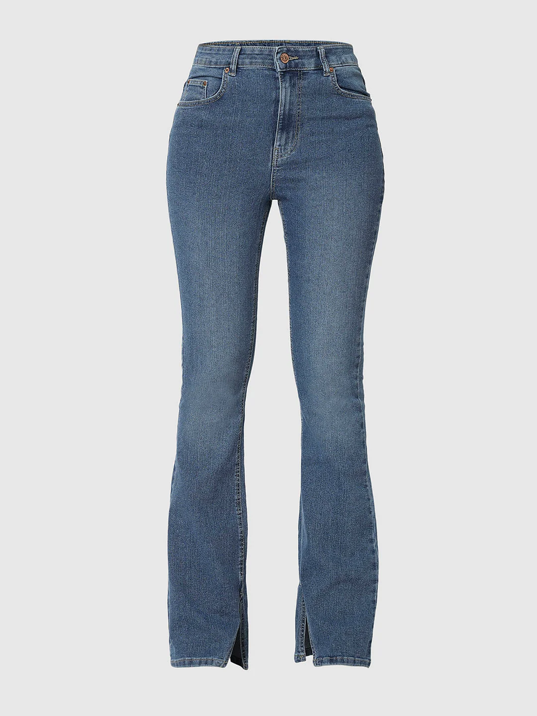 I.Scenery By Vero Moda Blue Mid Rise Bootcut Jeans - Image 7