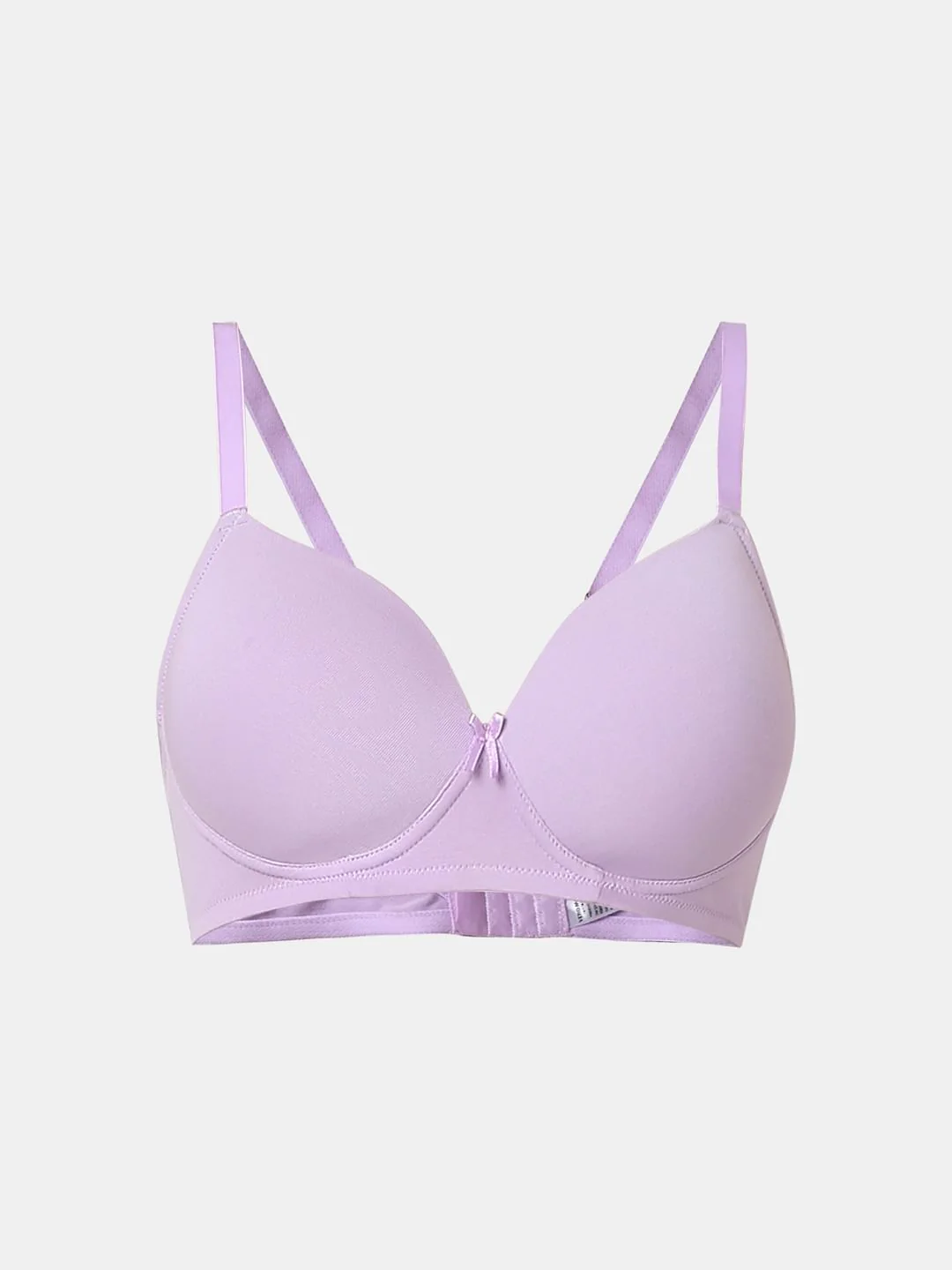 Intimates Purple Full Coverage Padded Non-Wired Bra - Image 7