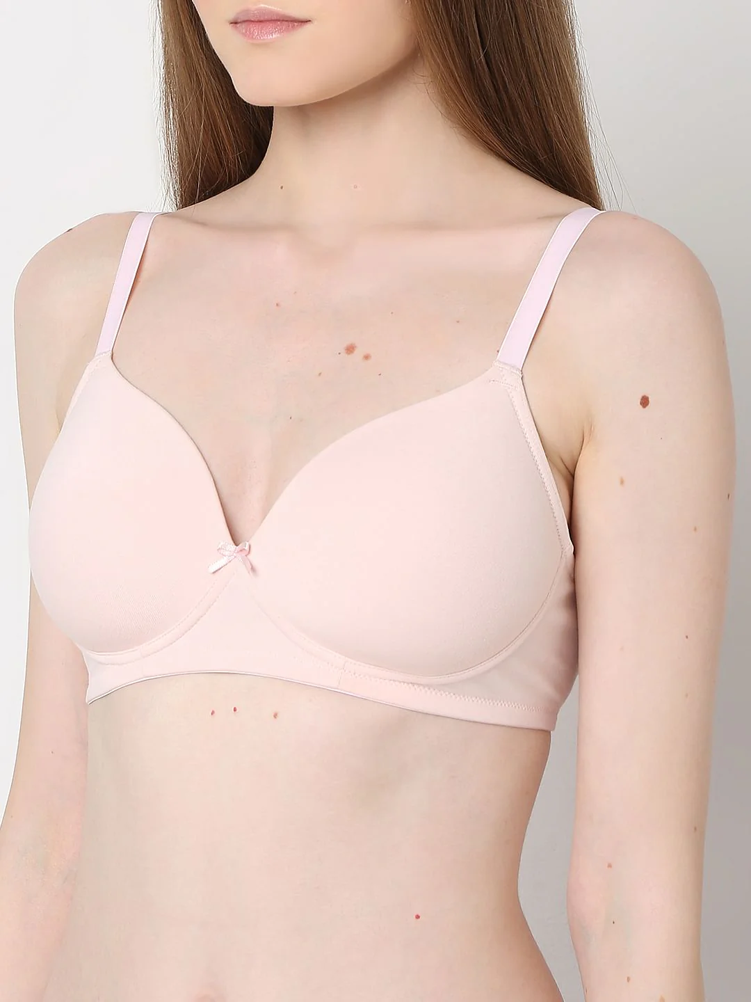 Intimates Light Pink Full Coverage Padded Non-Wired Bra - Image 8