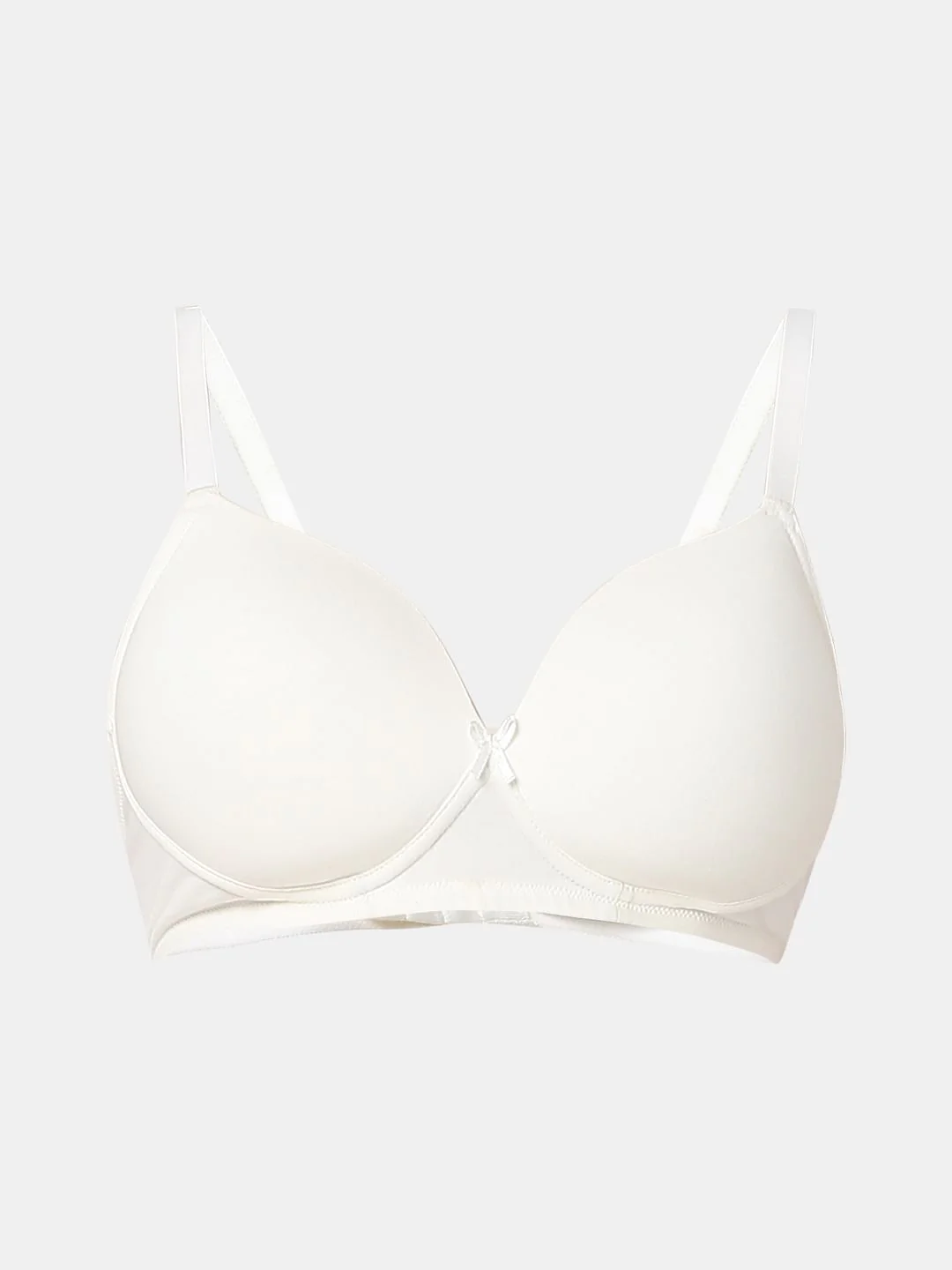Intimates White Full Coverage Padded Non-Wired Bra - Image 7
