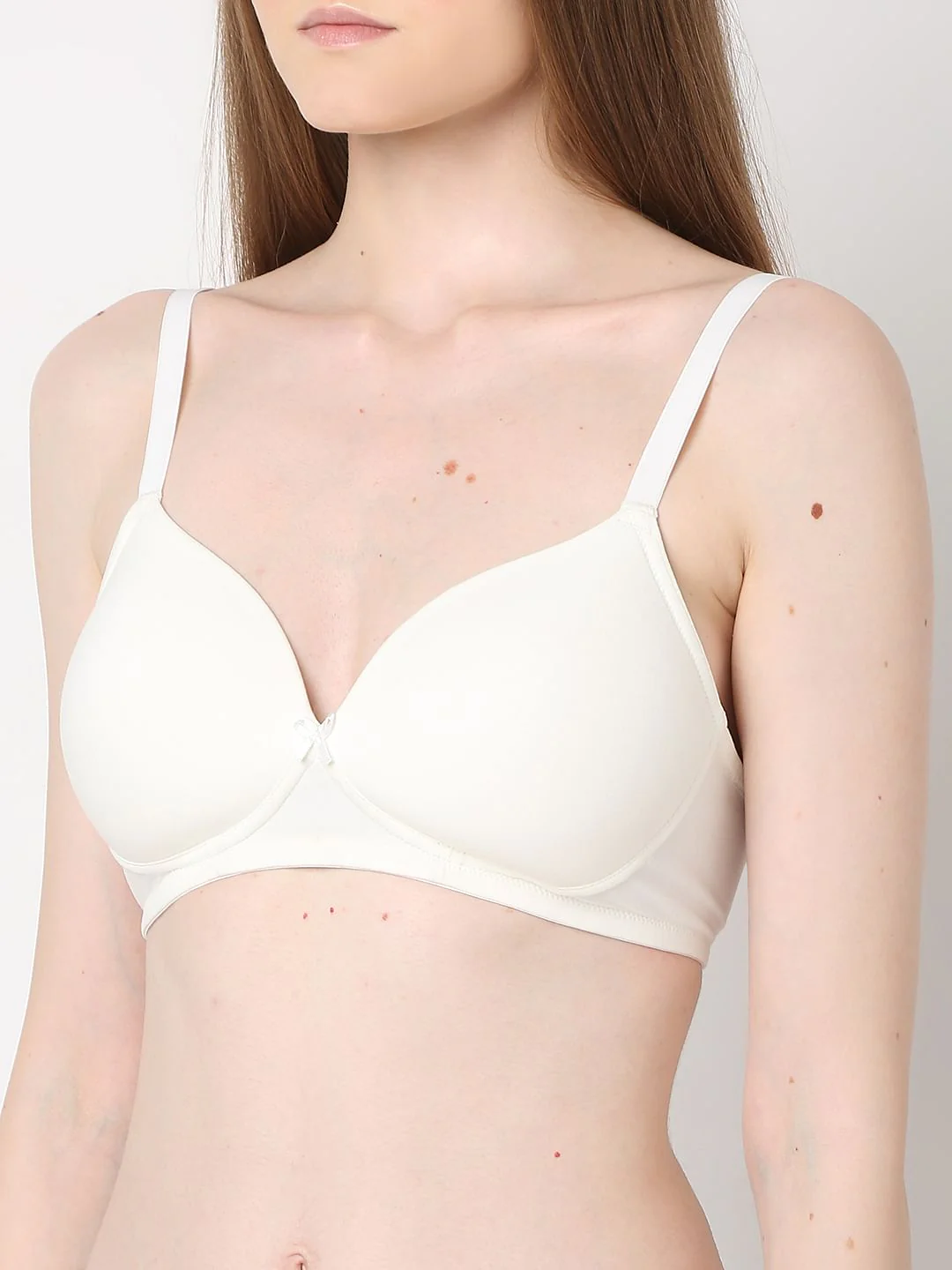 Intimates White Full Coverage Padded Non-Wired Bra - Image 8