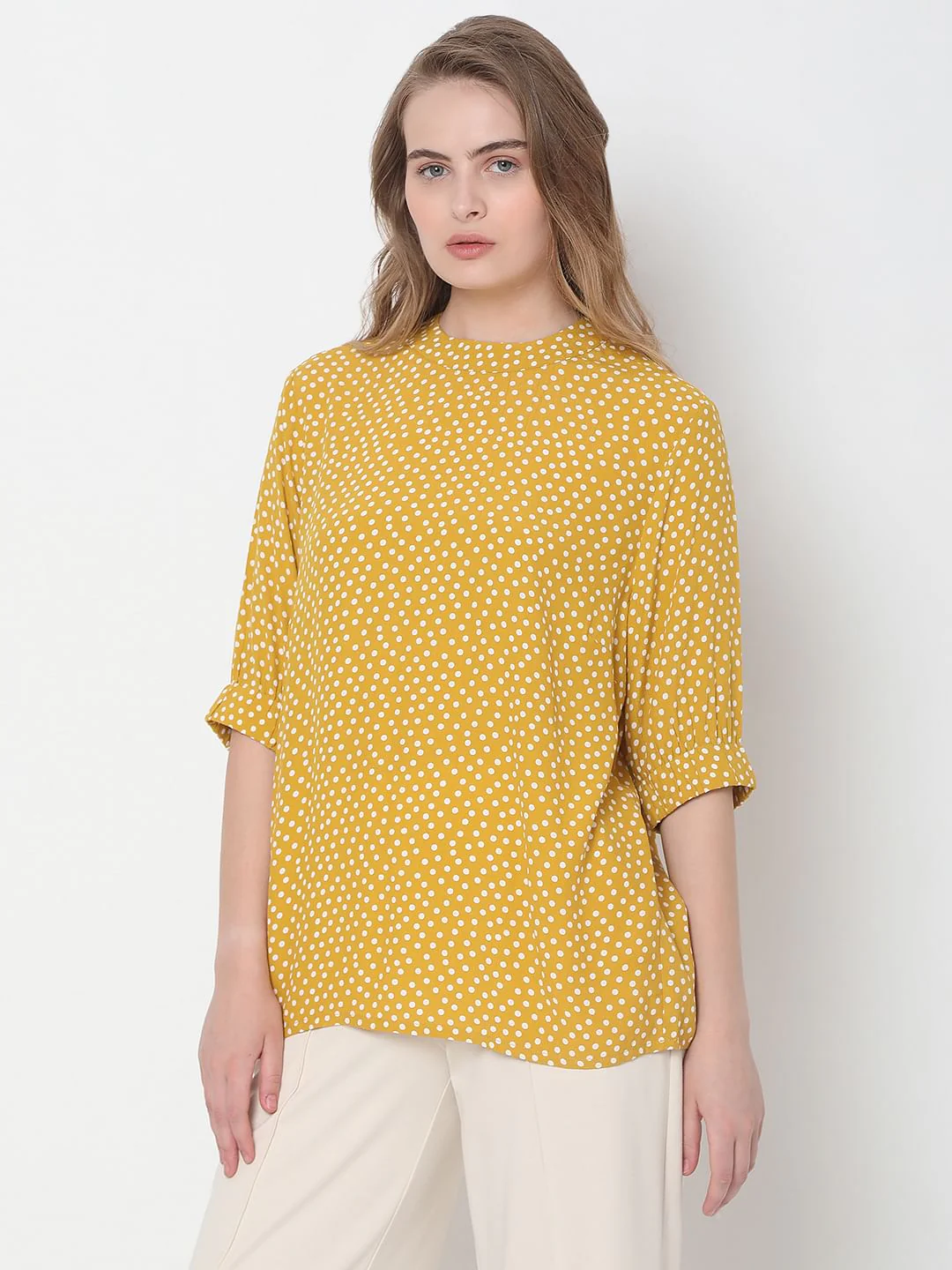 Yellow Polka Dot Top - Image 3