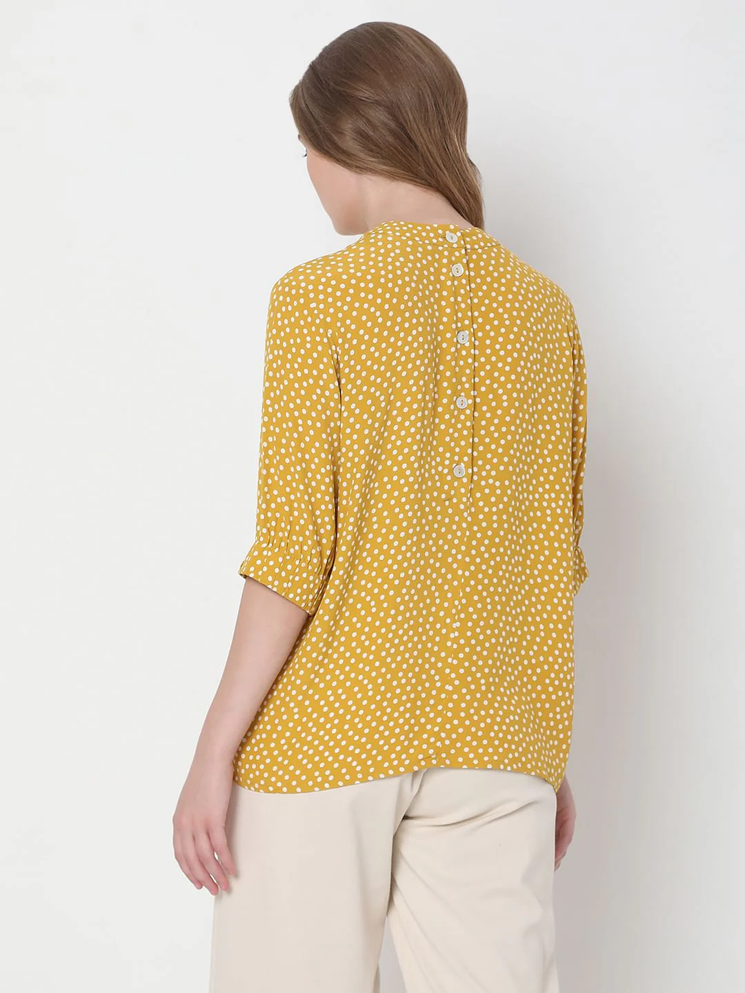 Yellow Polka Dot Top - Image 4