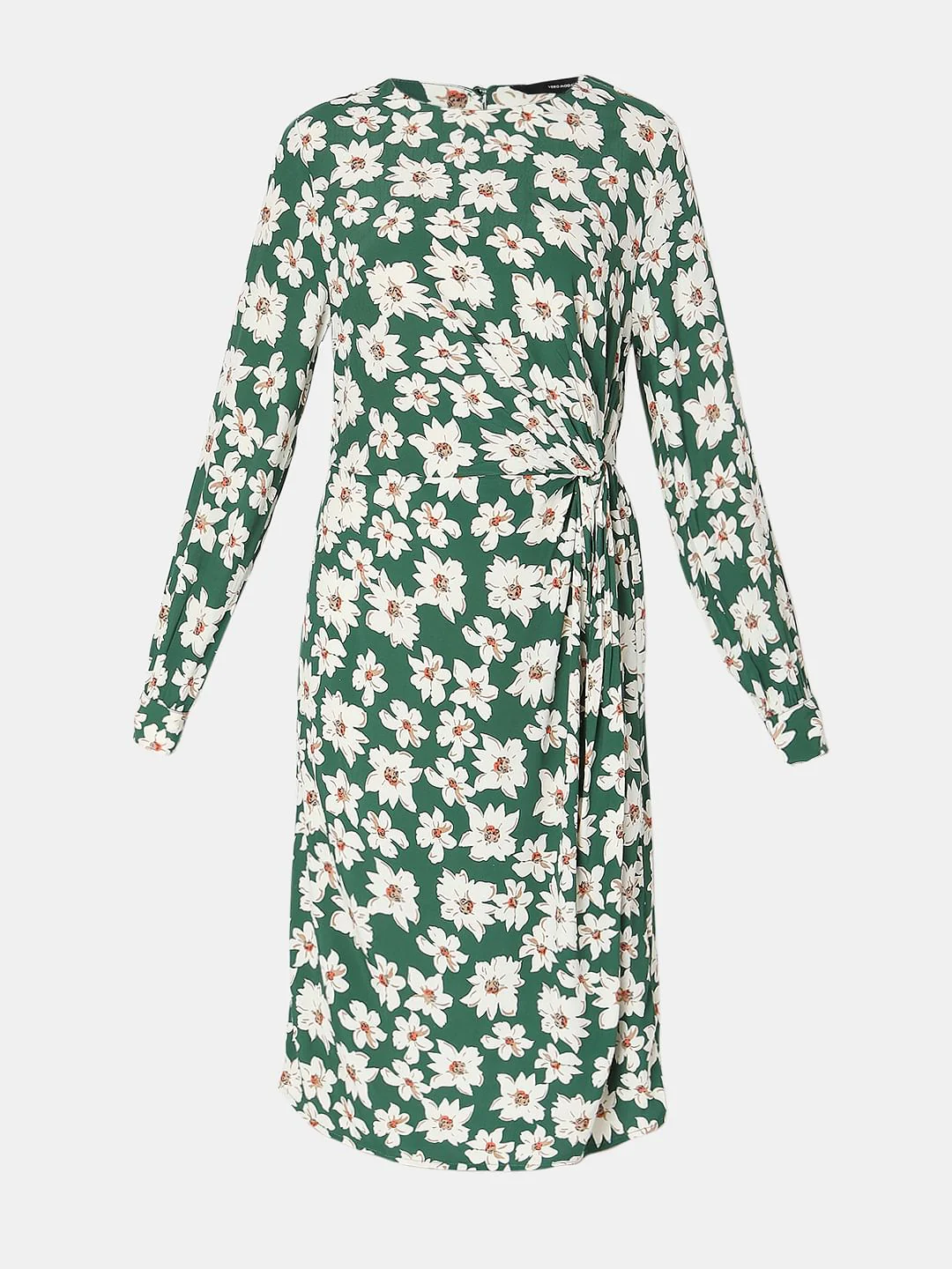 Green Floral Midi Dress - Image 6