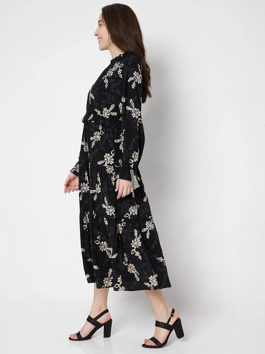 Red Floral Dress - Image 3