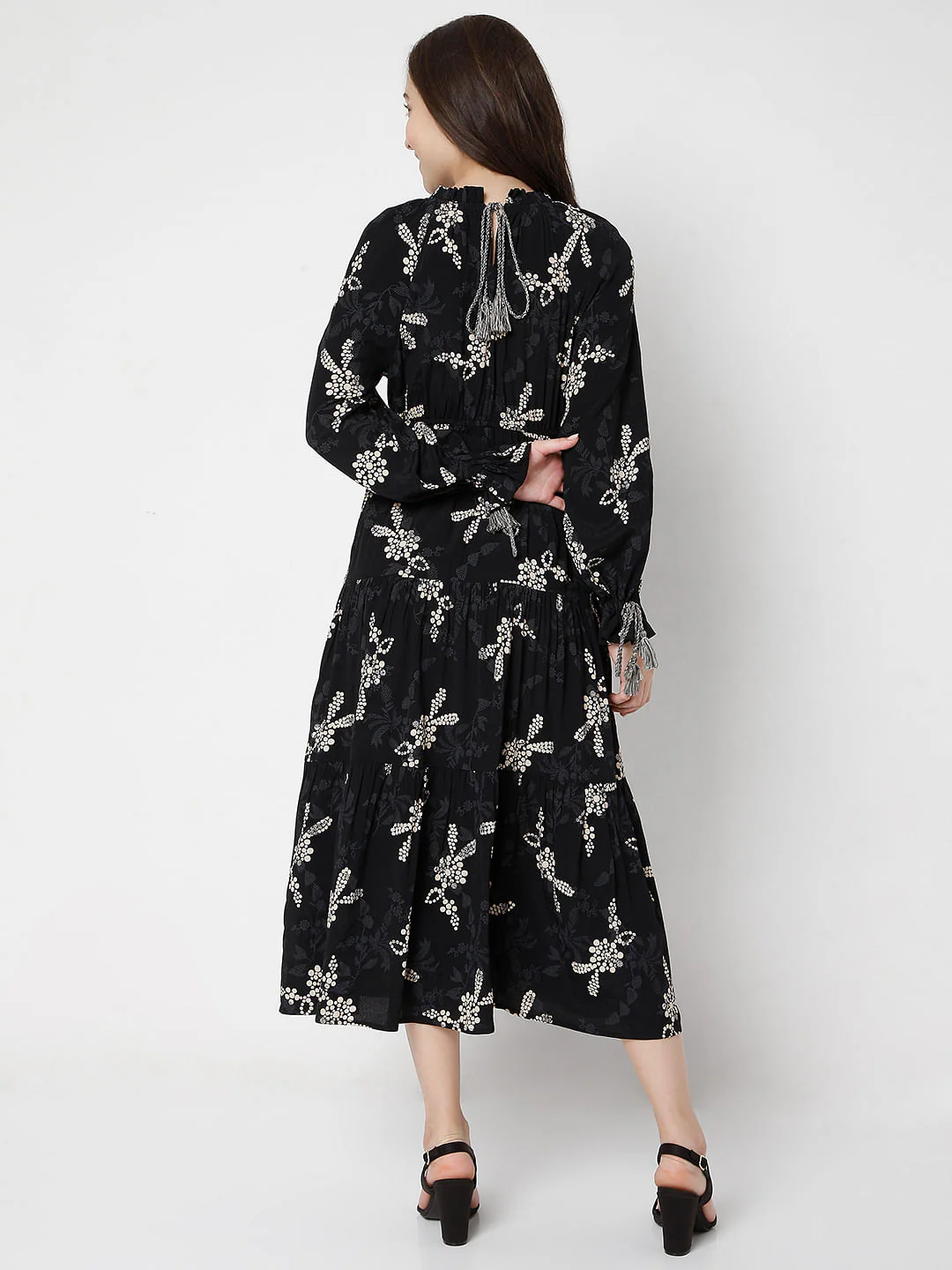 Red Floral Dress - Image 4
