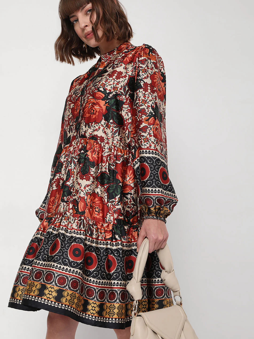 Black Floral Maxi Dress