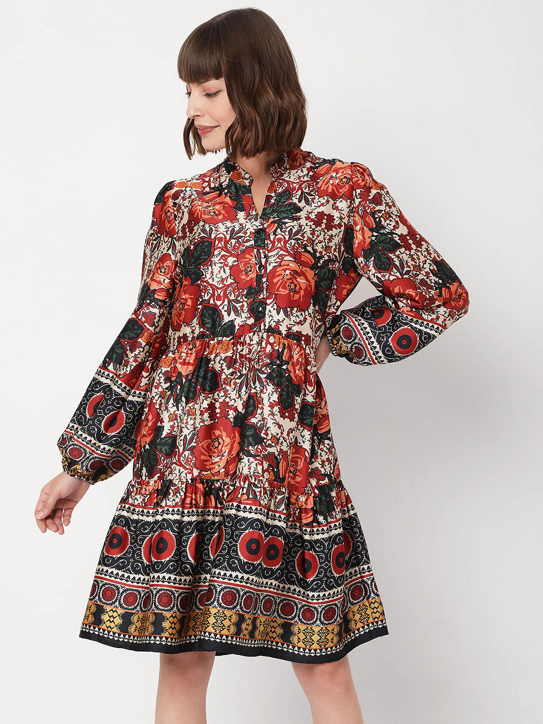 Black Floral Maxi Dress - Image 2