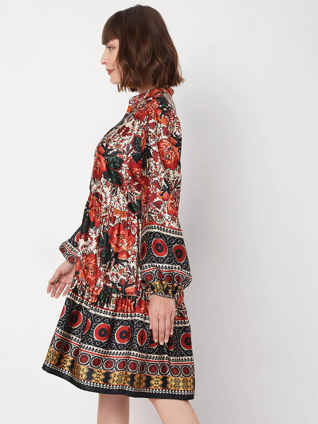 Black Floral Maxi Dress - Image 3