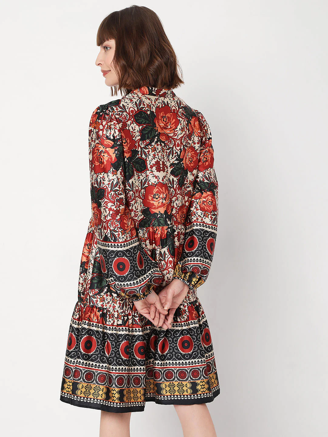 Black Floral Maxi Dress - Image 4