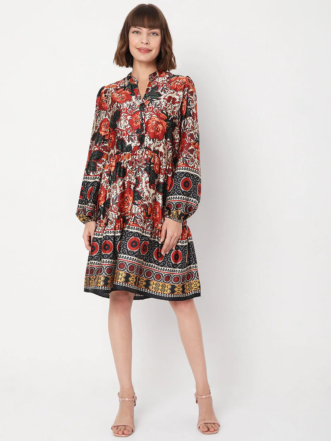 Black Floral Maxi Dress - Image 5