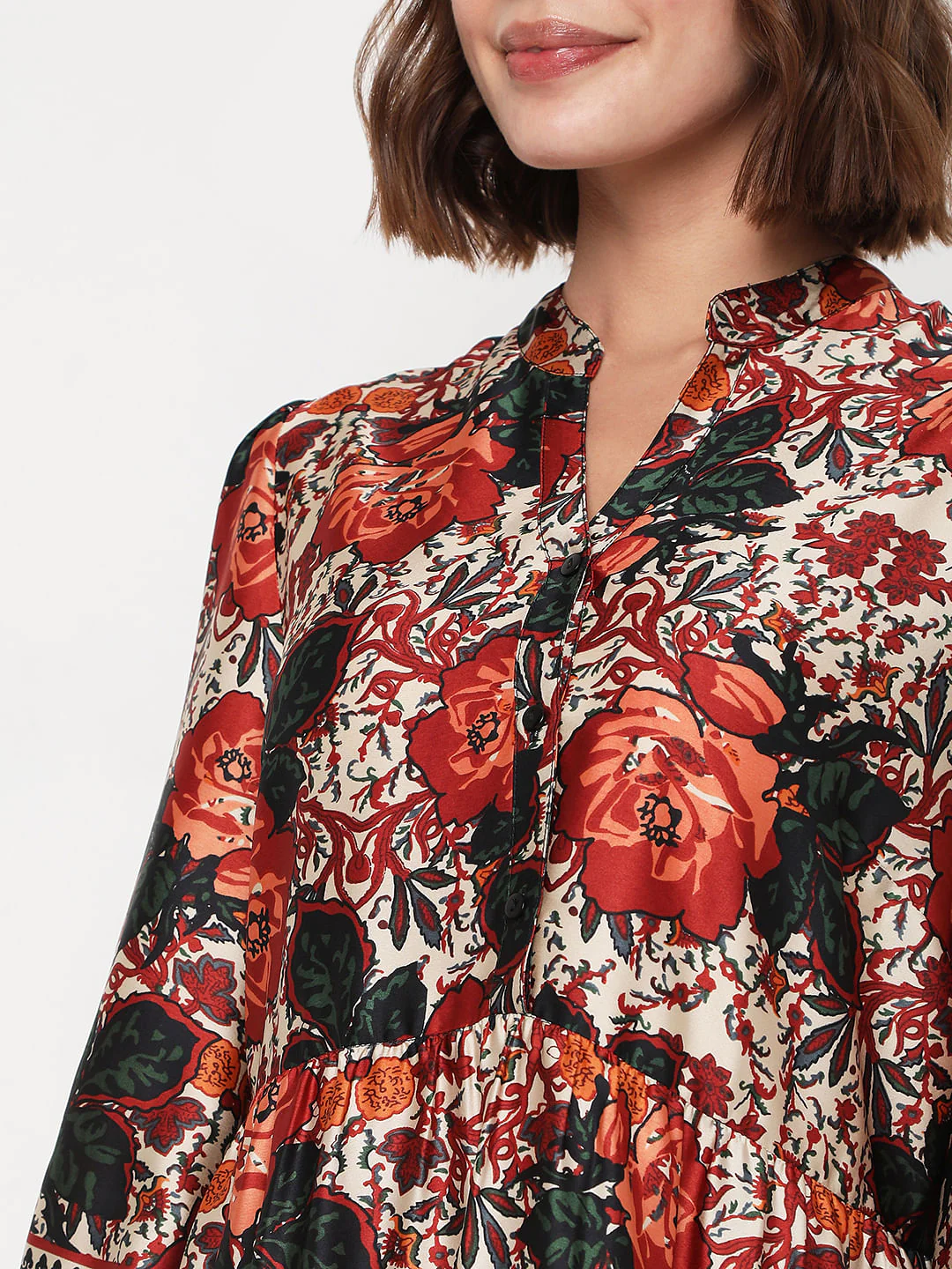 Black Floral Maxi Dress - Image 6