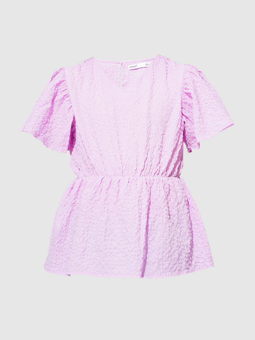 Girls Lilac Peplum Top - Image 6