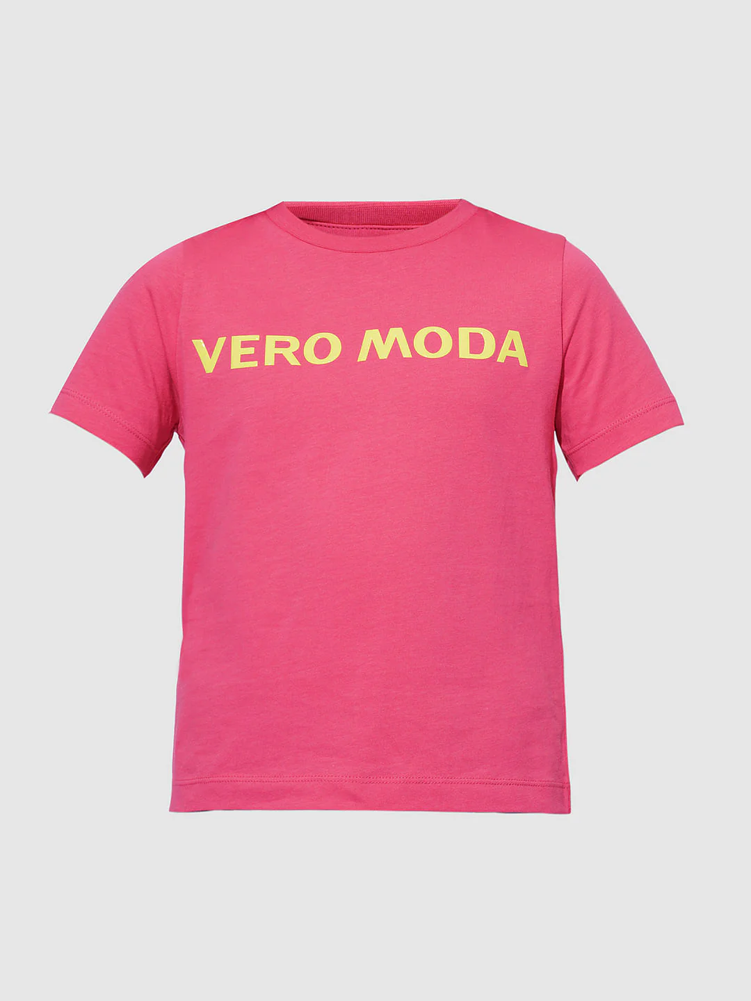 Girls Pink Logo Print Cotton T-Shirt - Image 6