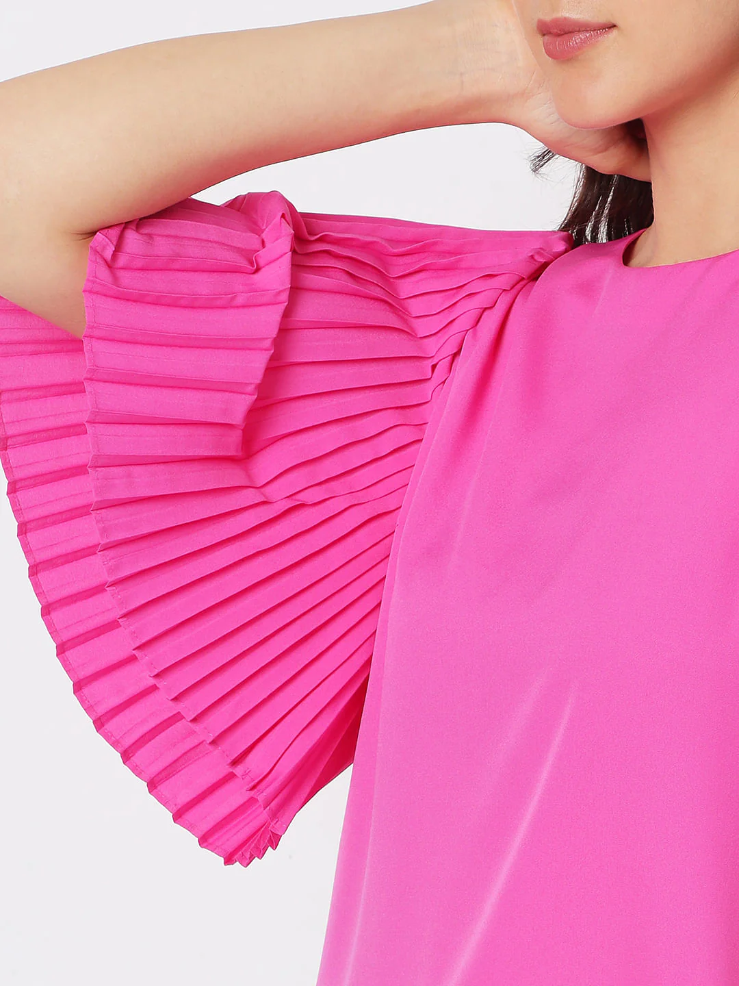 Bright Purple Flared Sleeves Top - Image 6