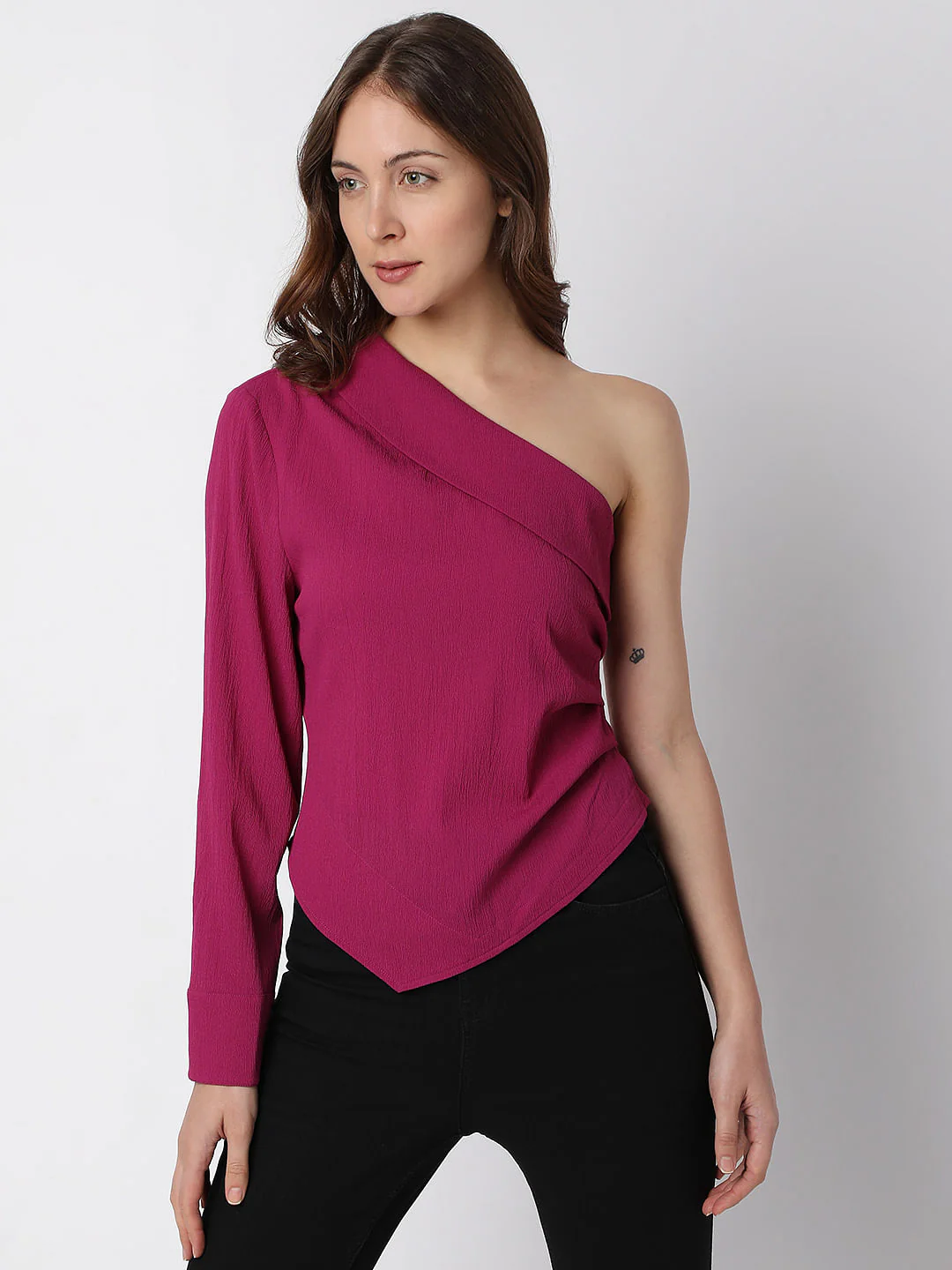 Pink One-Shoulder Top - Image 2