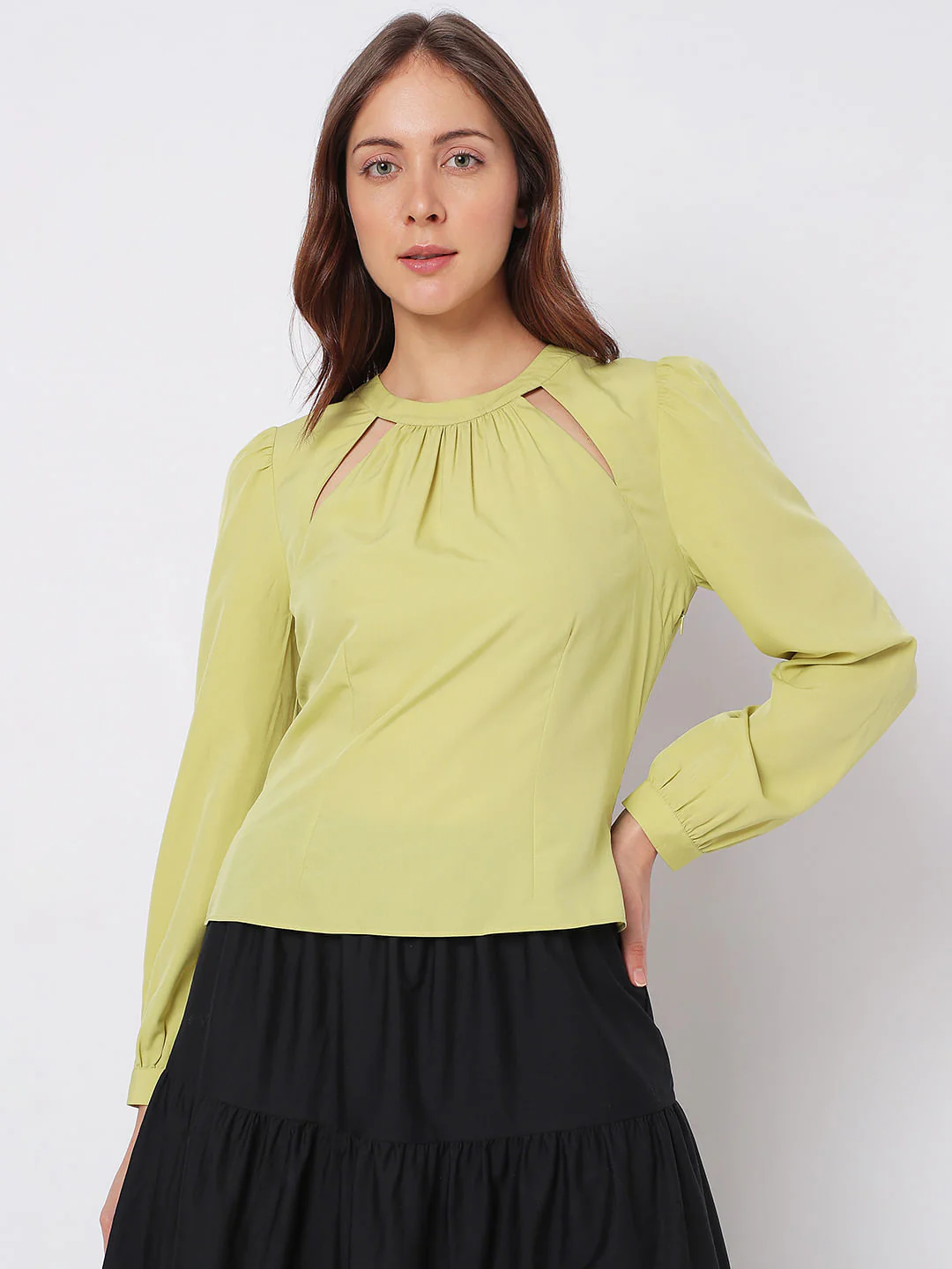 Green Cut-Out Top - Image 2