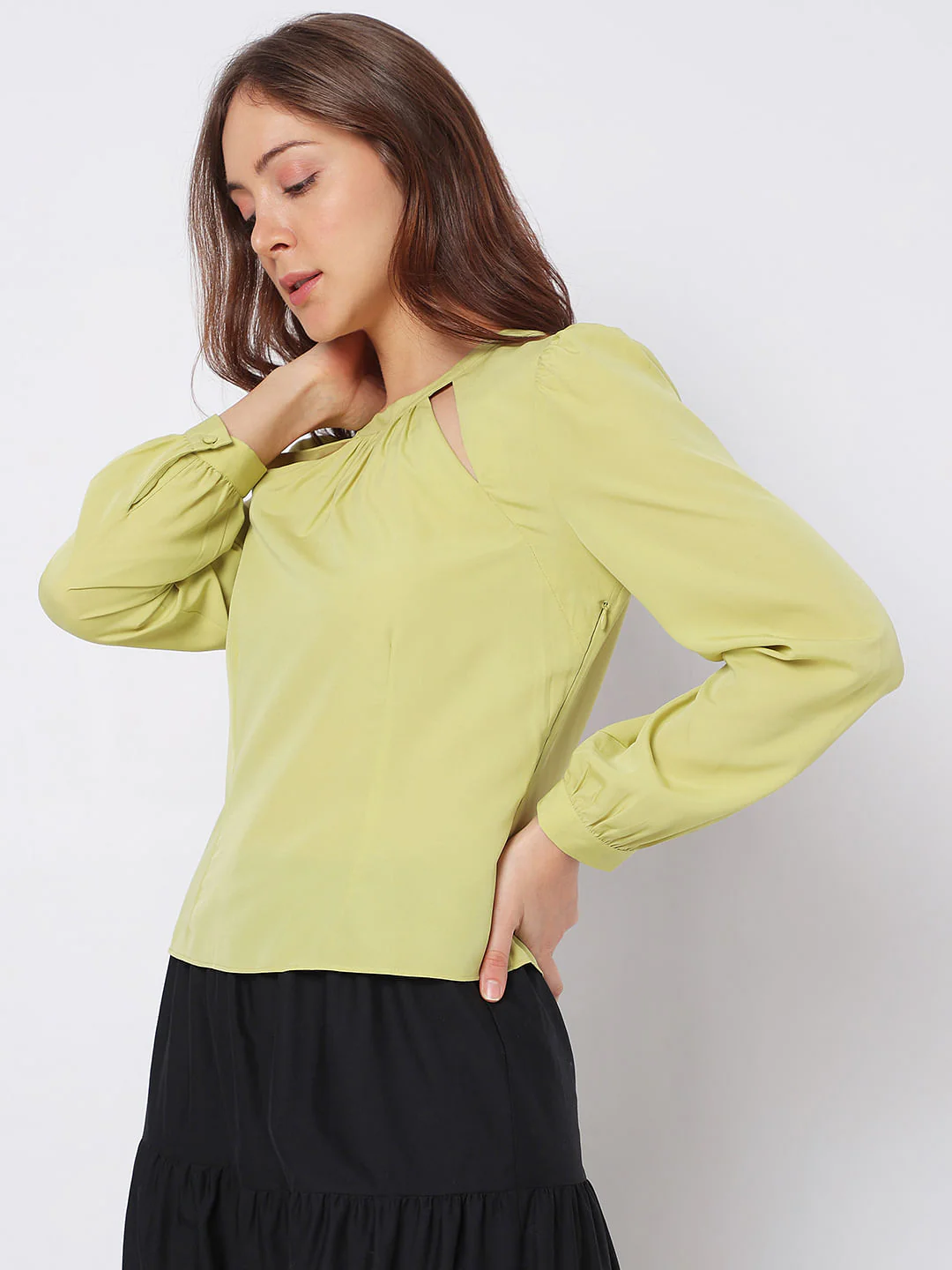 Green Cut-Out Top - Image 3