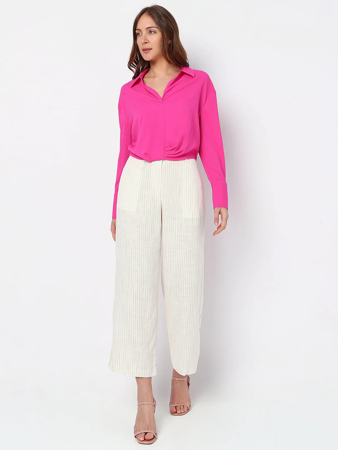 Pink Cropped Shirt - Image 5