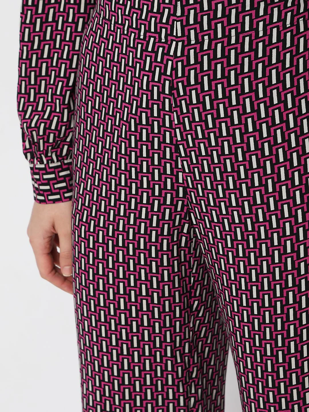 Pink High Rise Co-Ord Culottes - Image 6