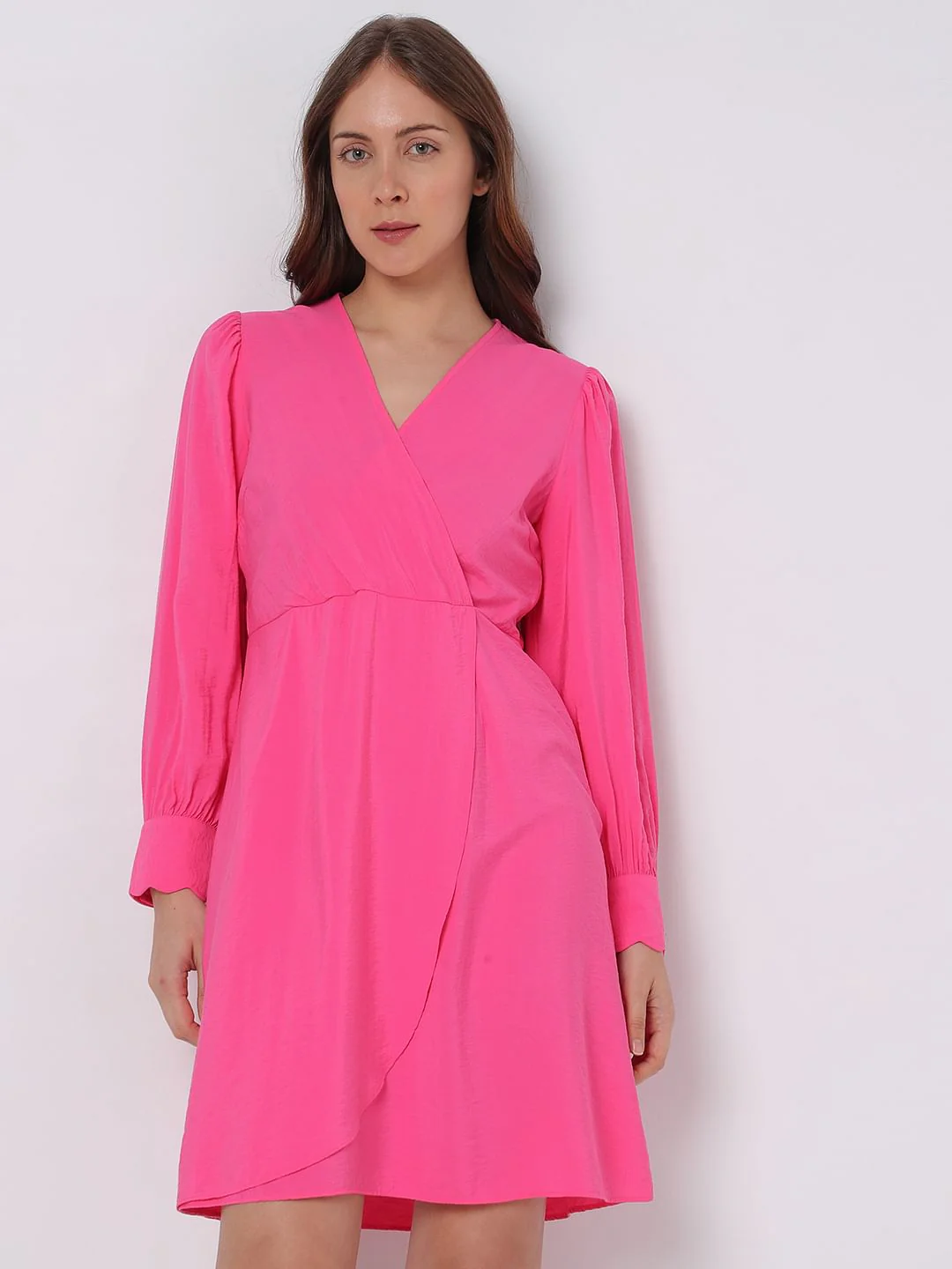 Pink Wrap Dress - Image 2