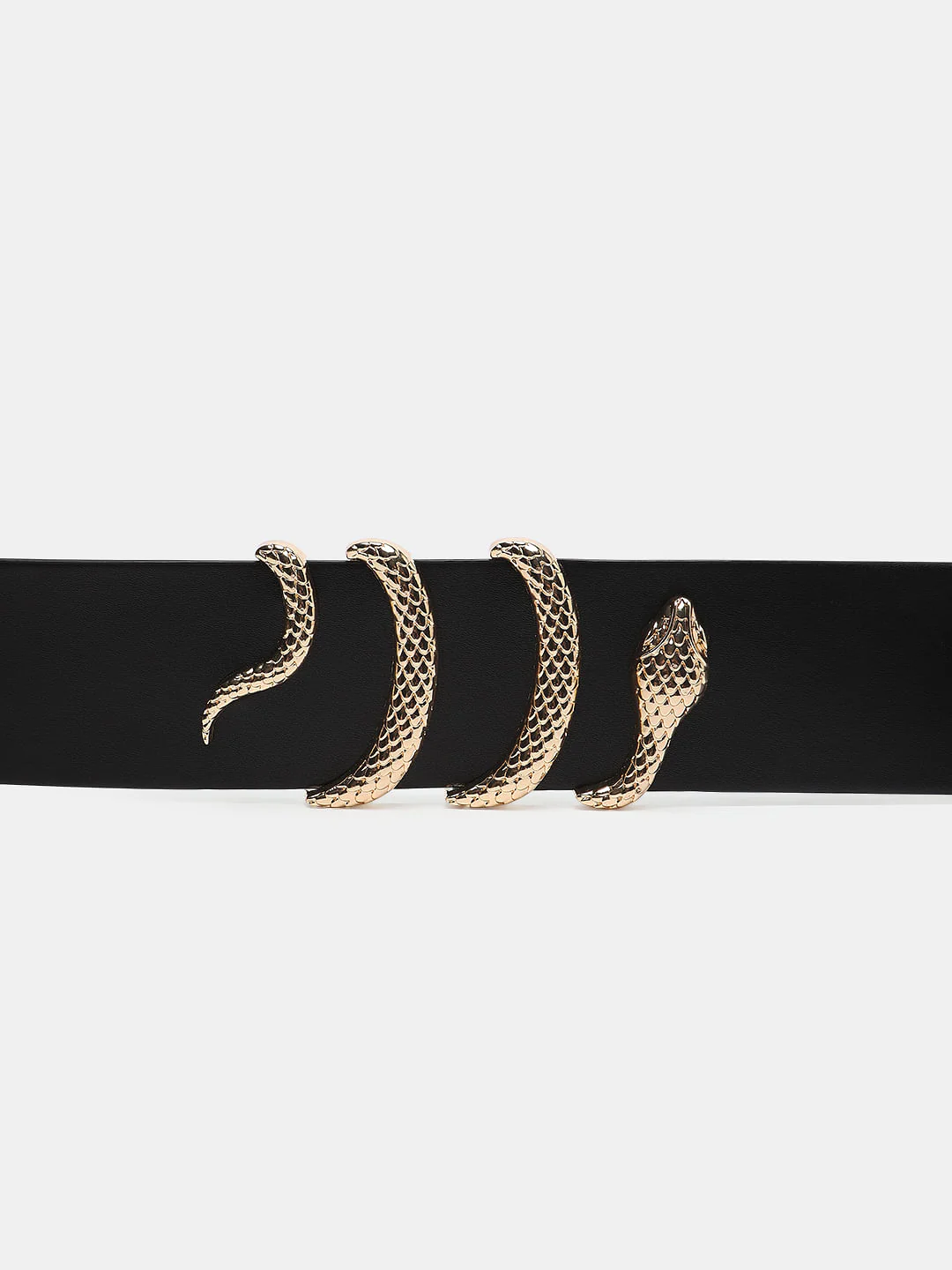 Black Snake Buckle Waist Belt - Image 4